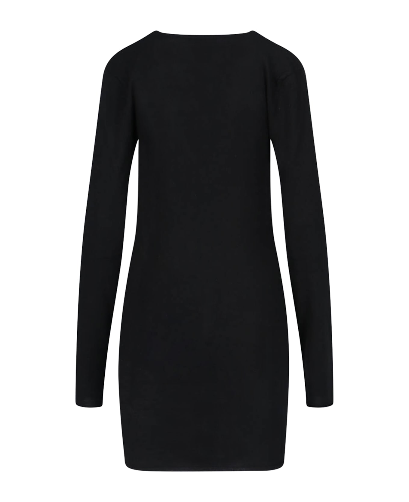 The Attico Asymmetrical Mini Dress - Black  