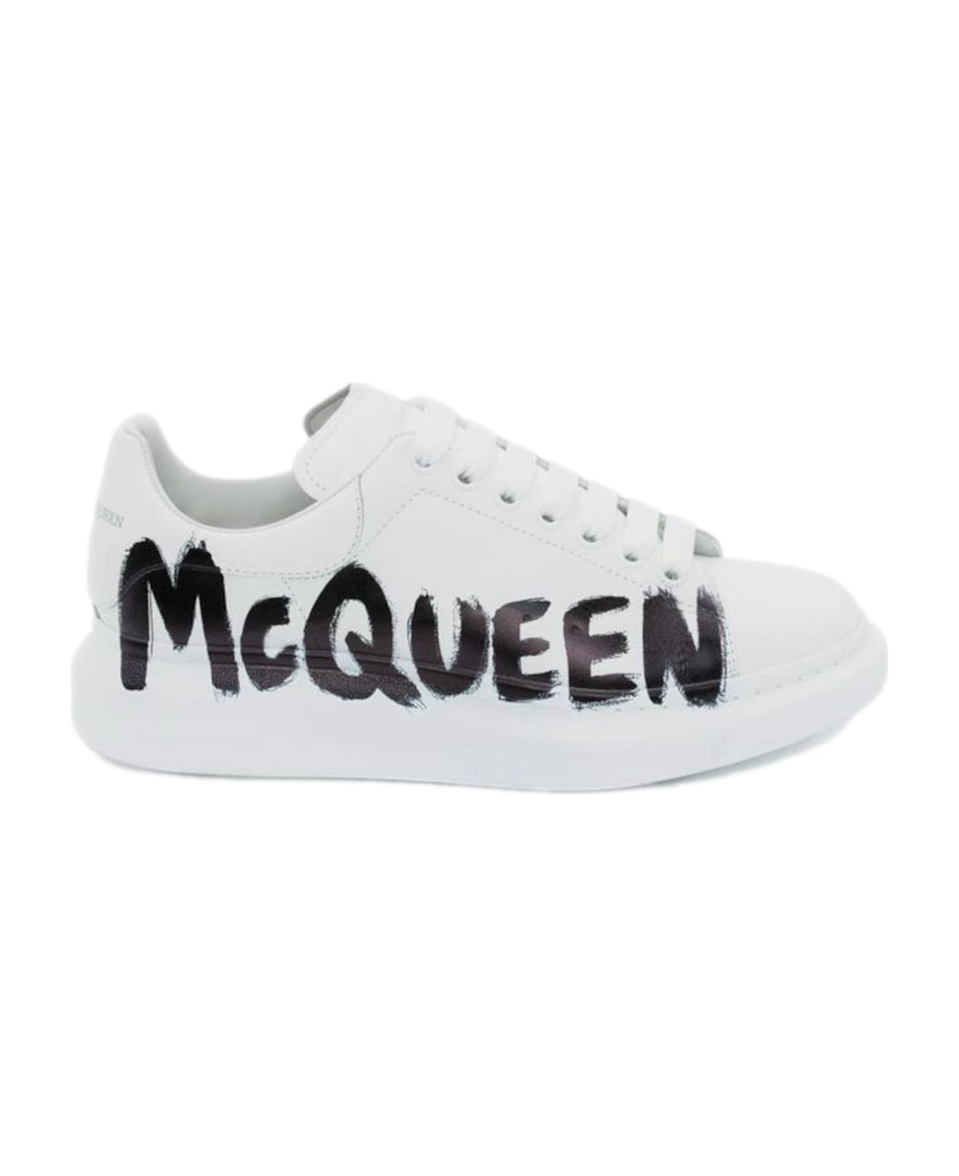 Alexander McQueen Graffiti-print Oversized Sneakers - White