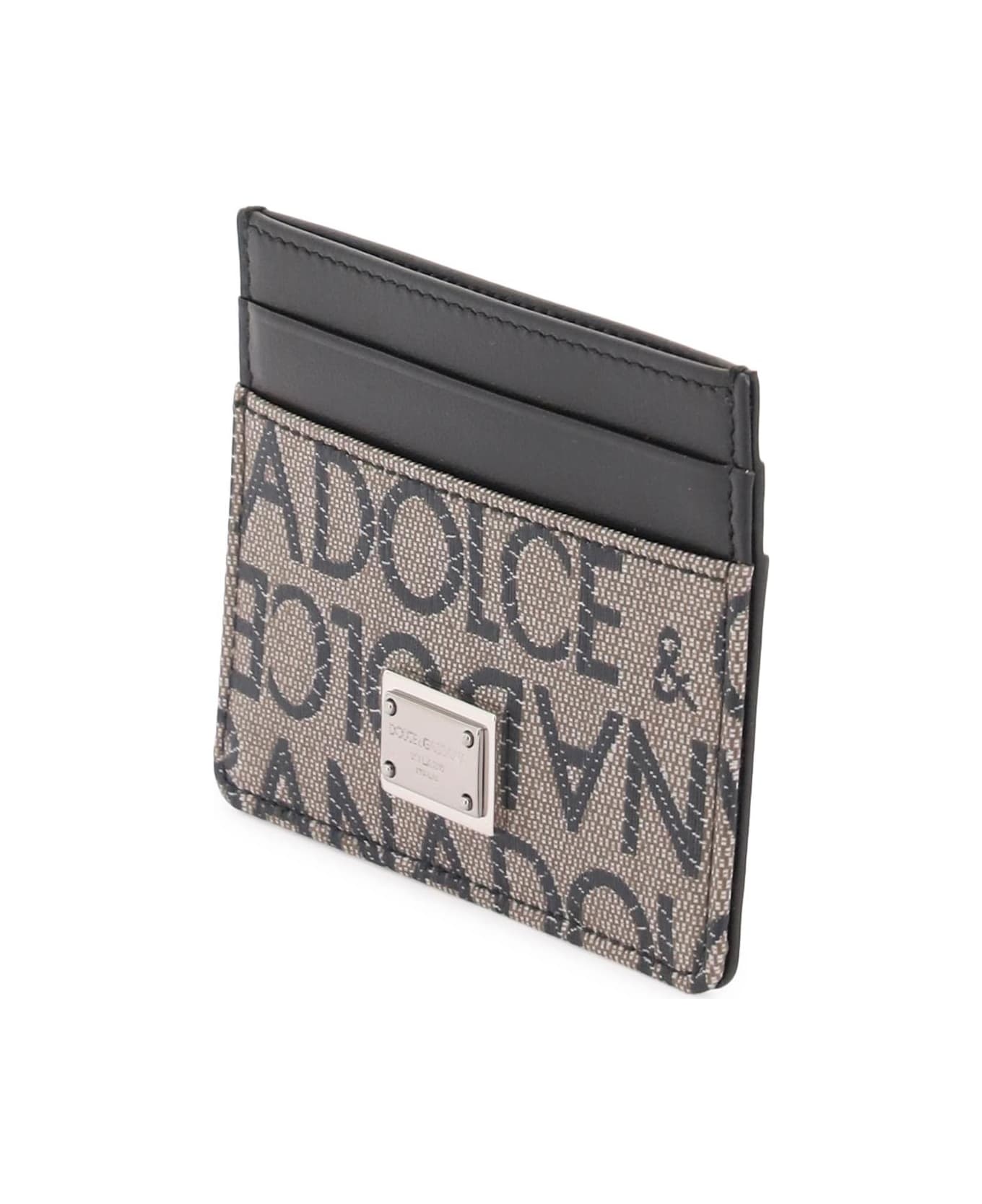 Dolce & Gabbana Leather Card Holder - Marrone/nero 財布