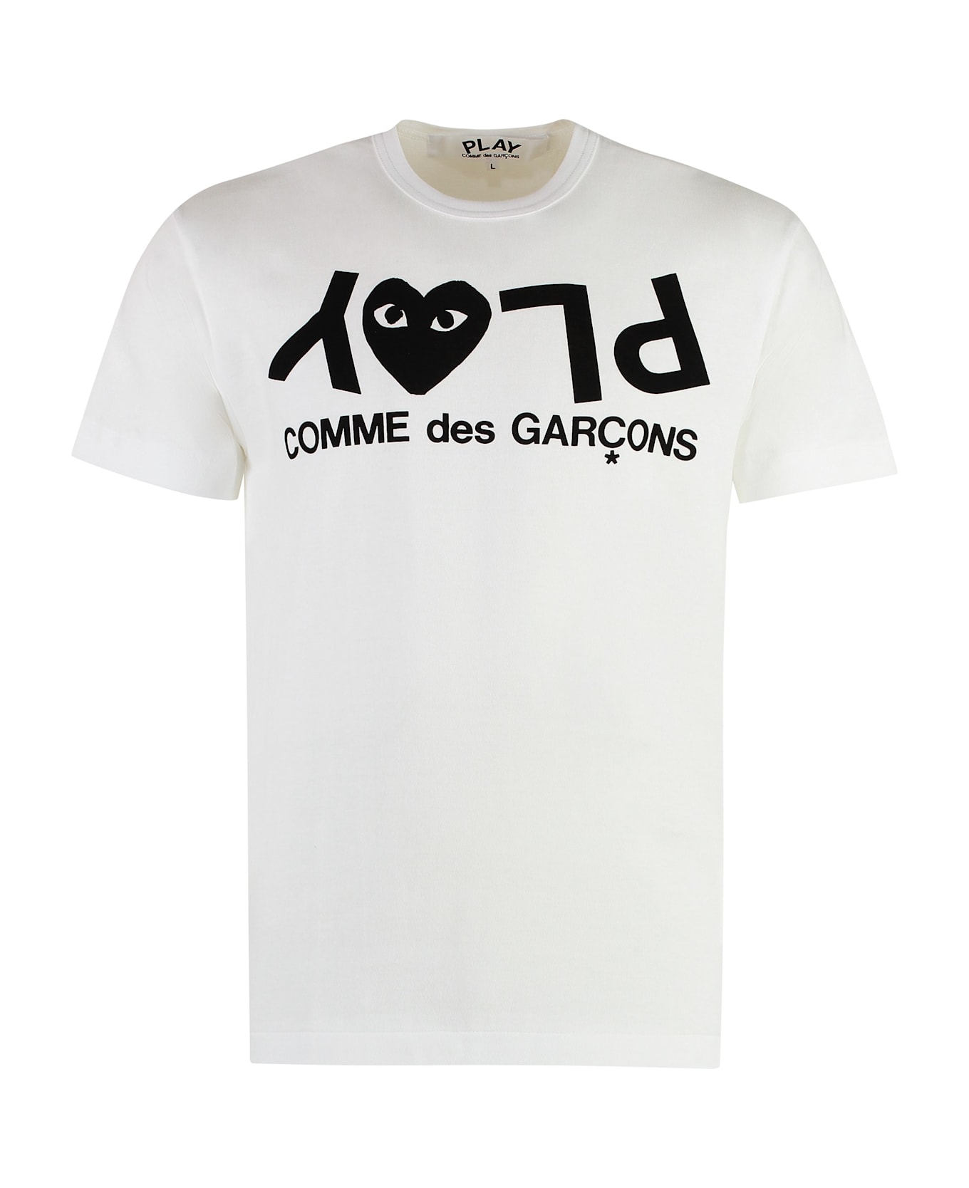 Comme des Garçons Play Cotton Crew-neck T-shirt - White