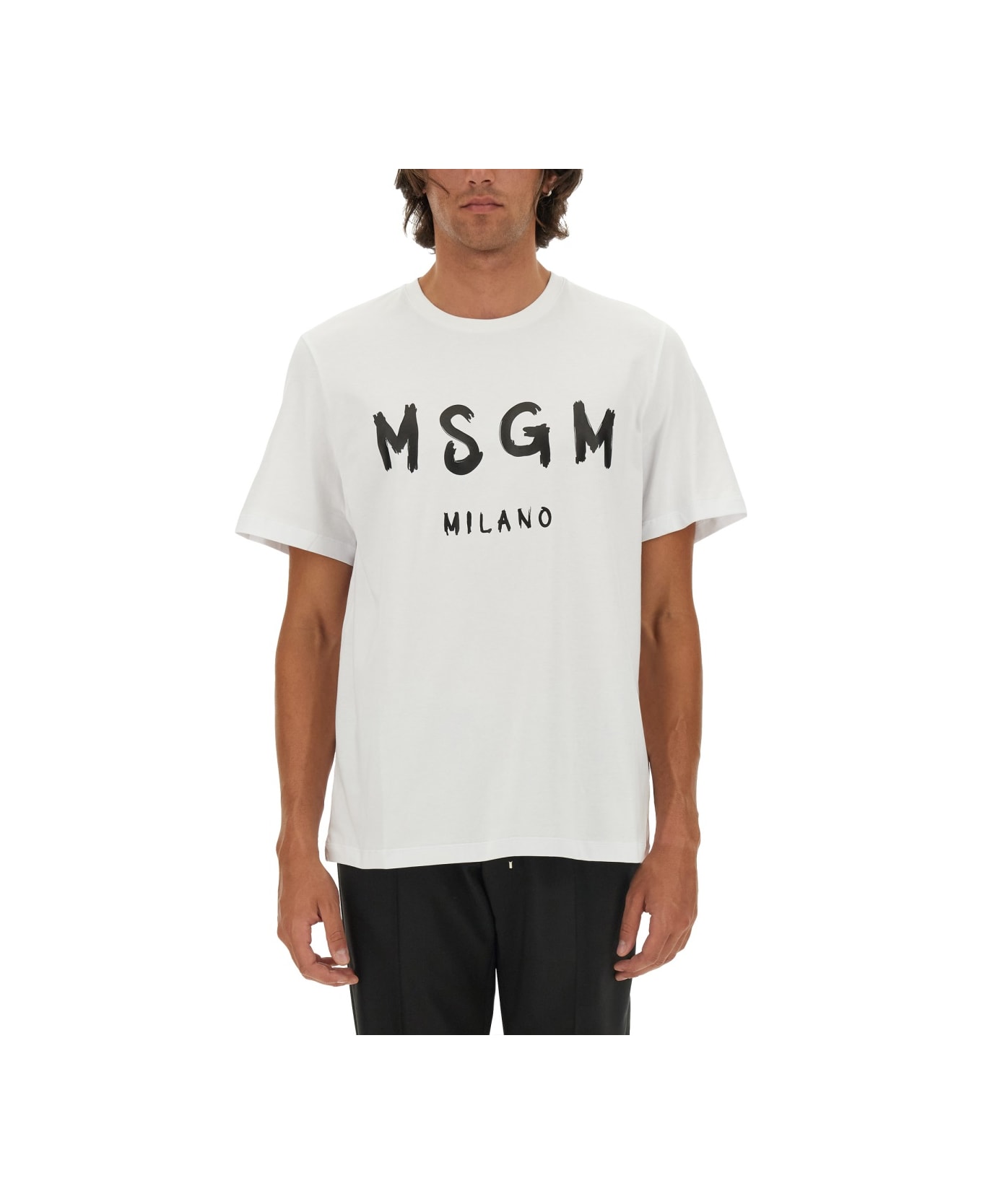 MSGM Cotton T-shirt - WHITE