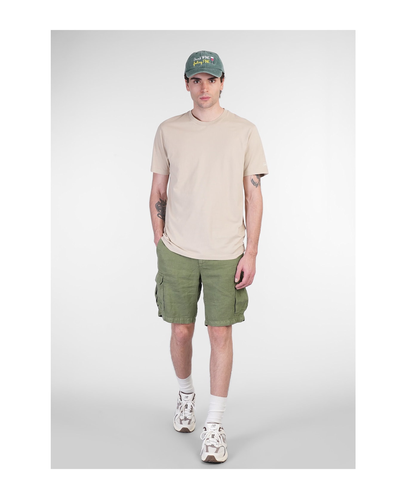 MC2 Saint Barth Dover L T-shirt In Taupe Cotton - taupe