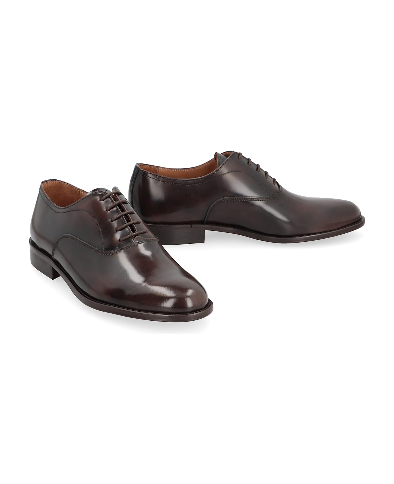 Bruno Magli Leather Lace-up Shoes - brown