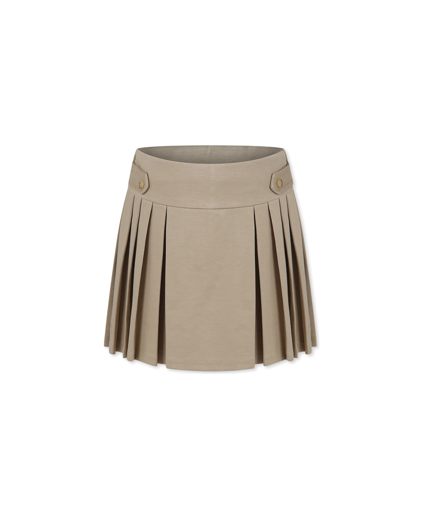 Ralph Lauren Beige Skirt For Girl With Horse - Beige