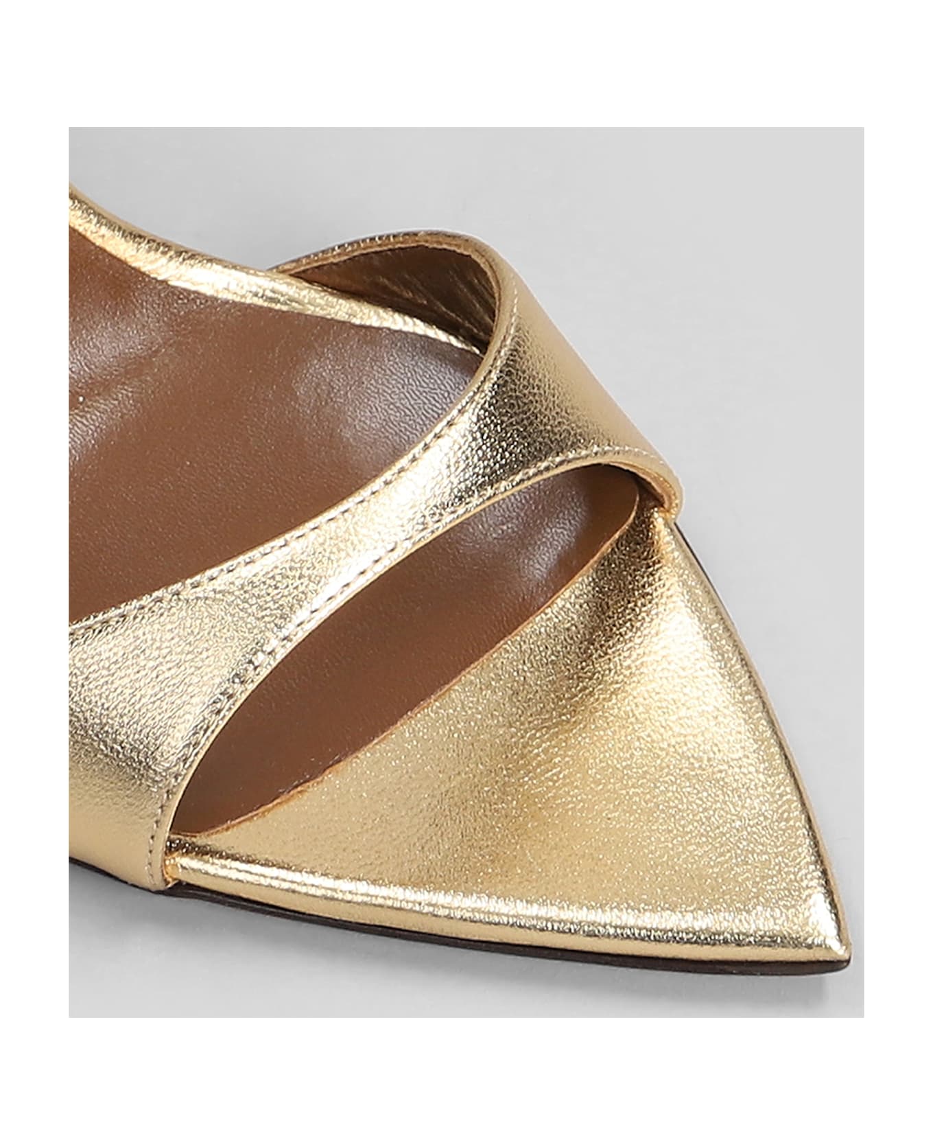 Giuseppe Zanotti Intriigo Strap 105 Sandals In Gold Leather - gold