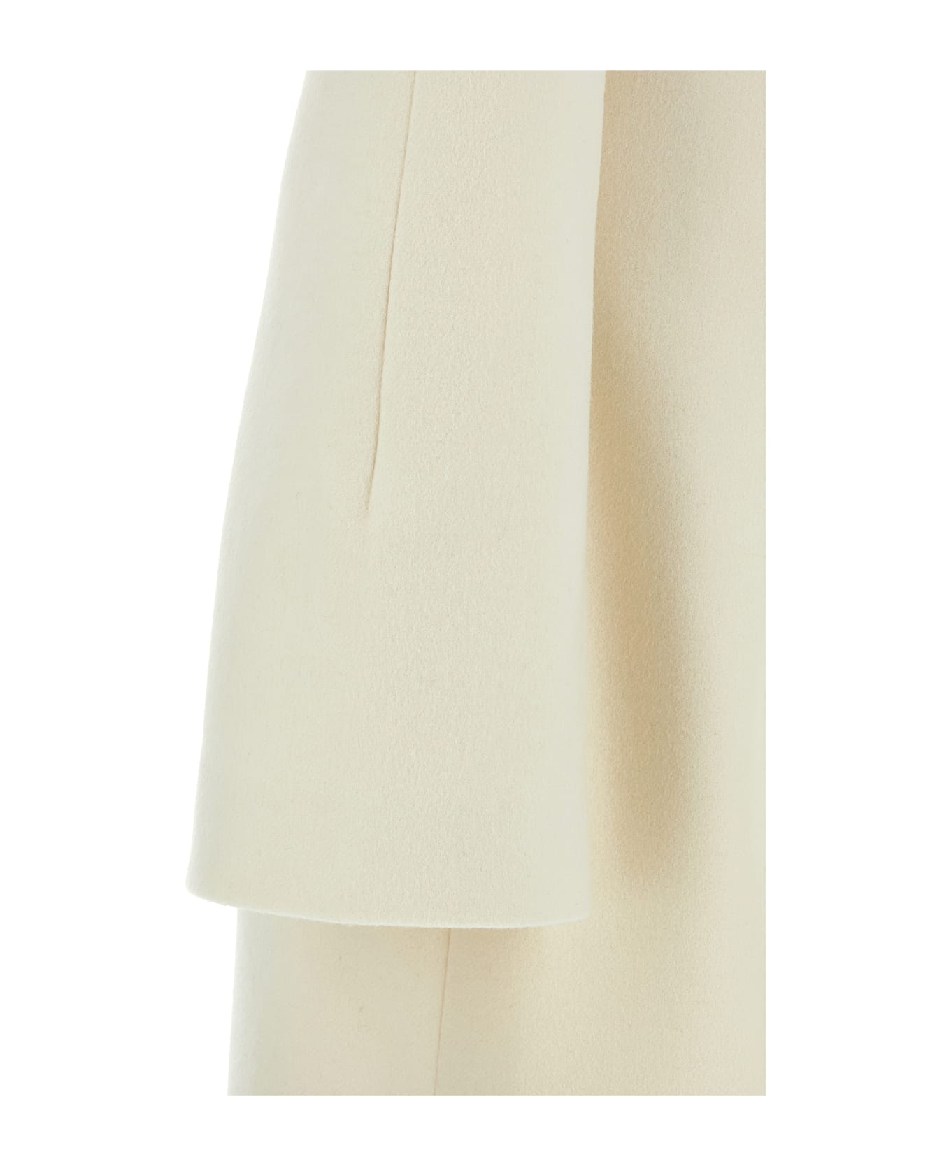 Alexander McQueen Double-breasted Coat With Shaped Shoulders - White