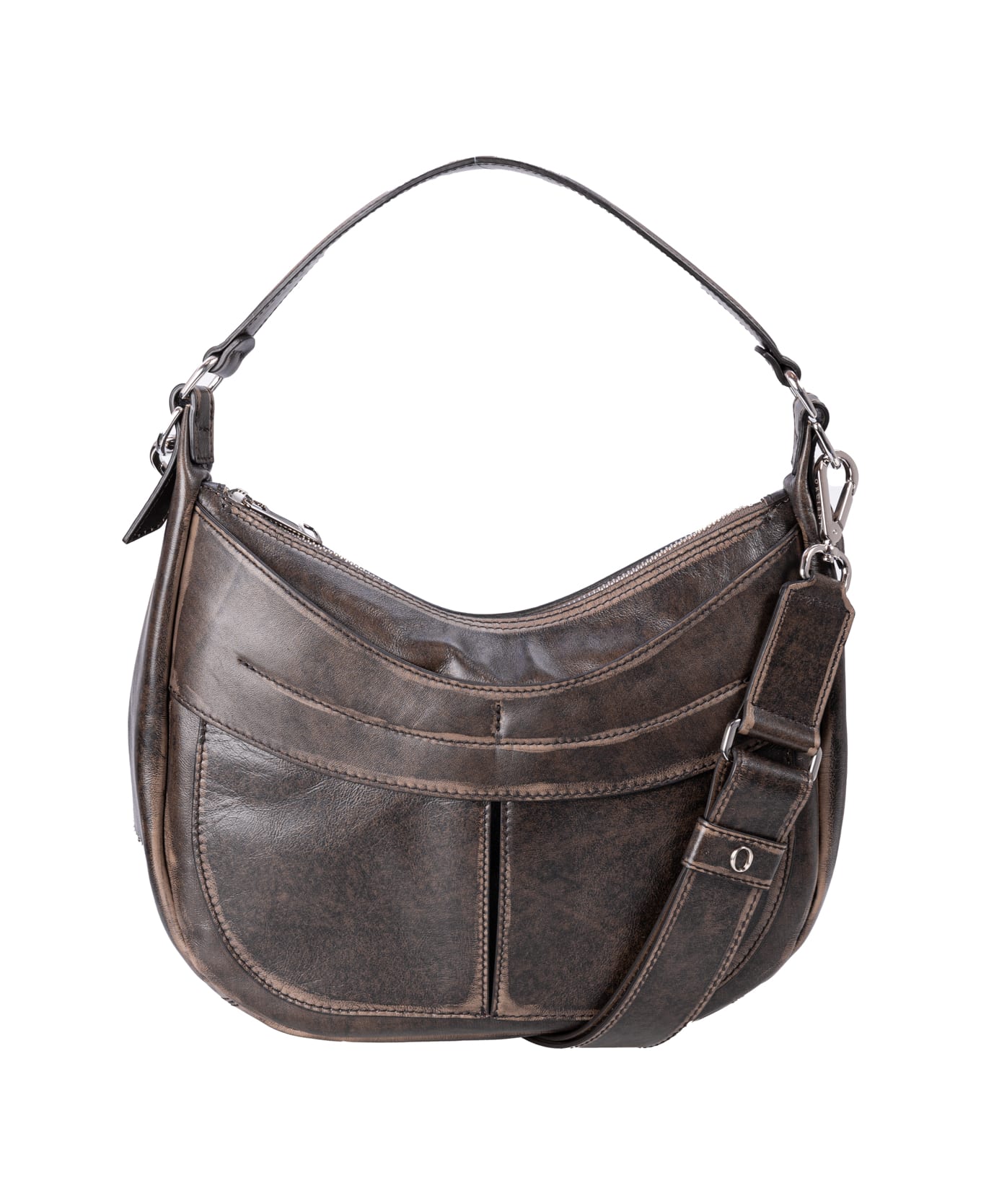 Orciani Leather Bag - Beige