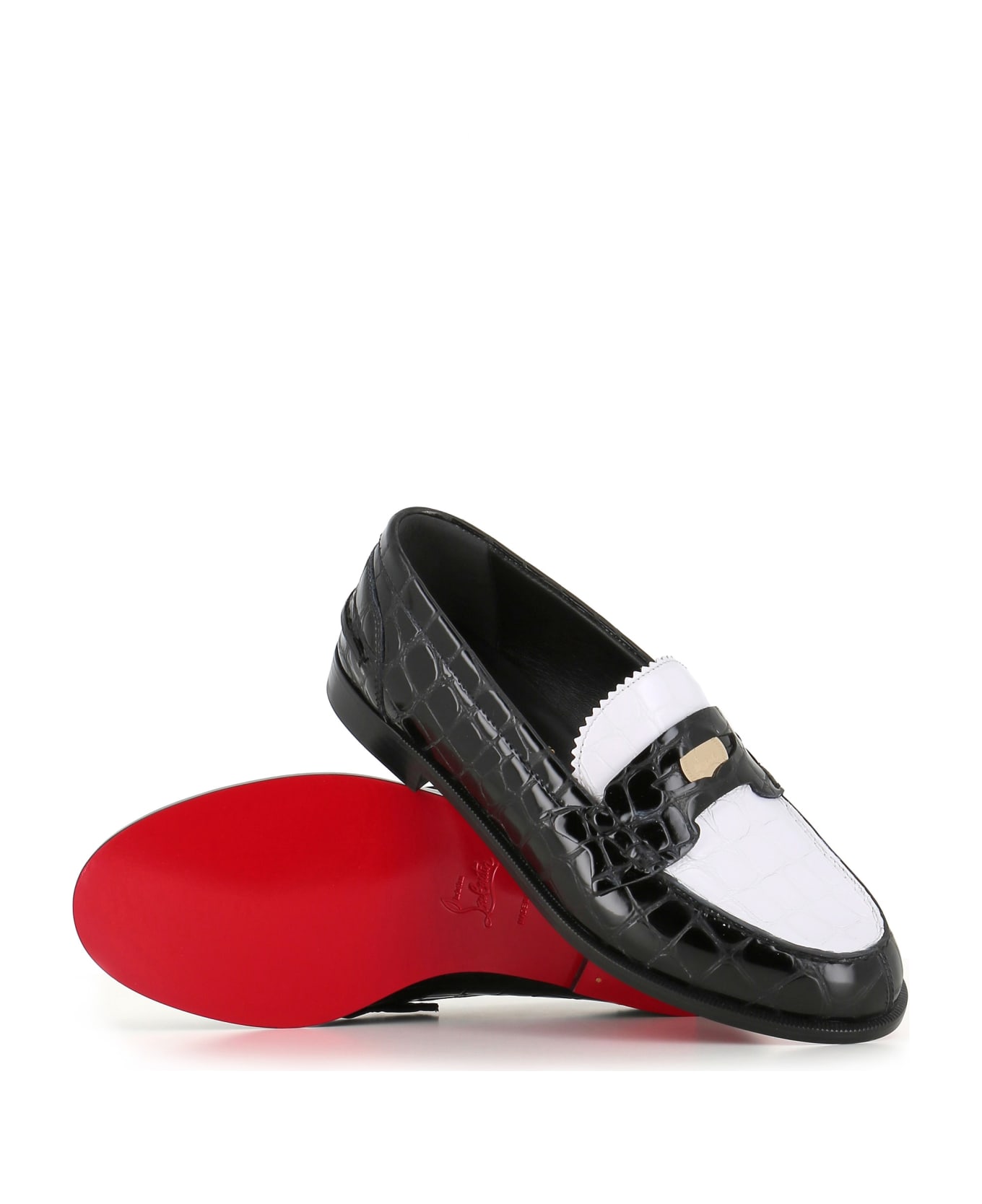 Christian Louboutin Loafer Penny - White/black