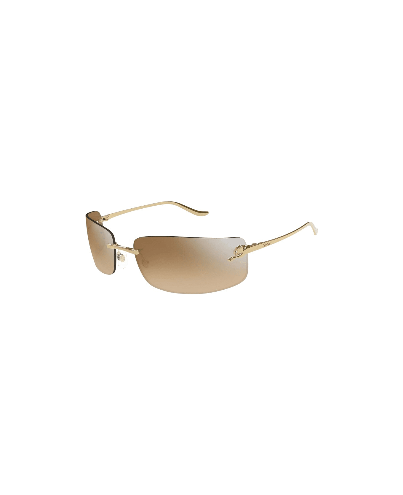 Cartier Eyewear Ct 0503 - Gold Sunglasses