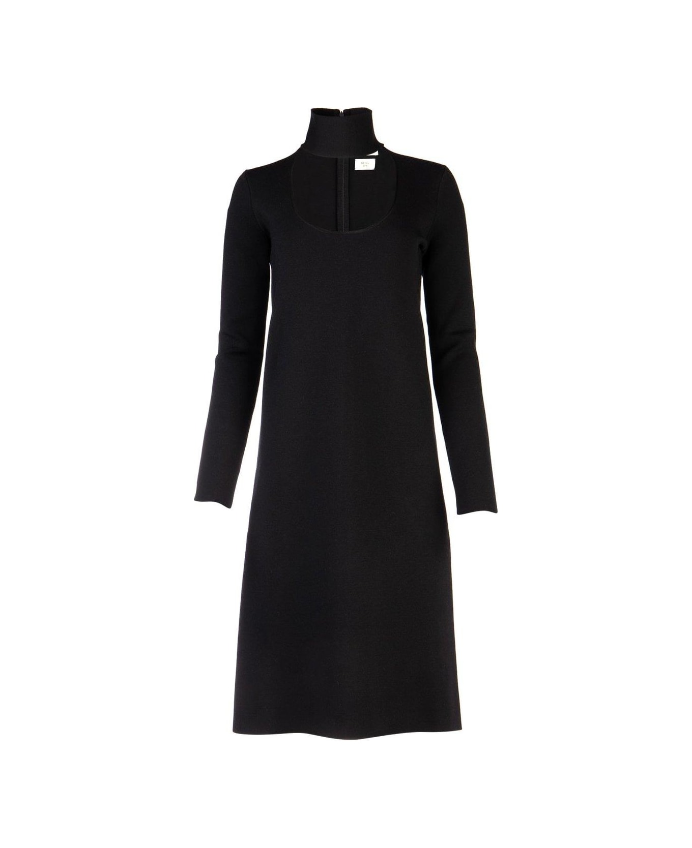 Bottega Veneta Cut-out Long-sleeved Midi Dress - BLACK ワンピース＆ドレス
