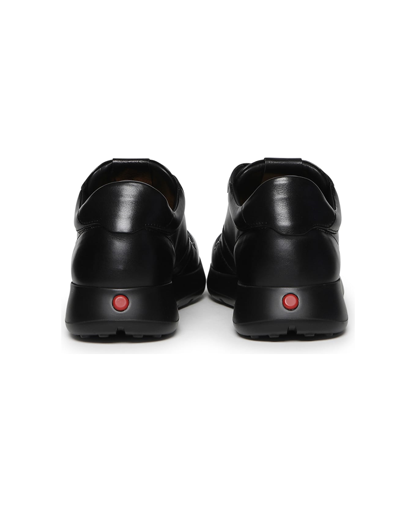 Tod
s Red Dot Leather Sneakers - Black