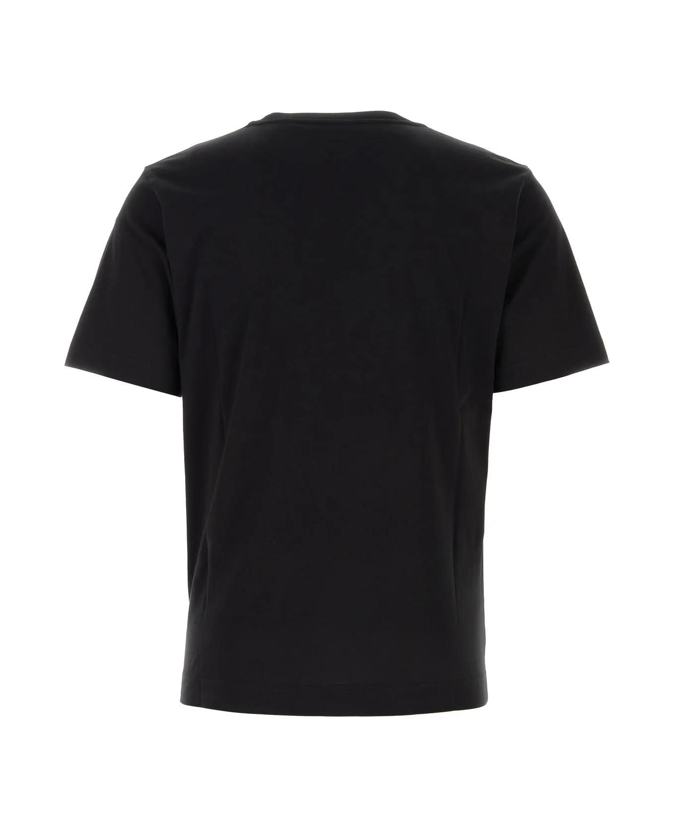 Dries Van Noten Black Cotton T-shirt - Nero