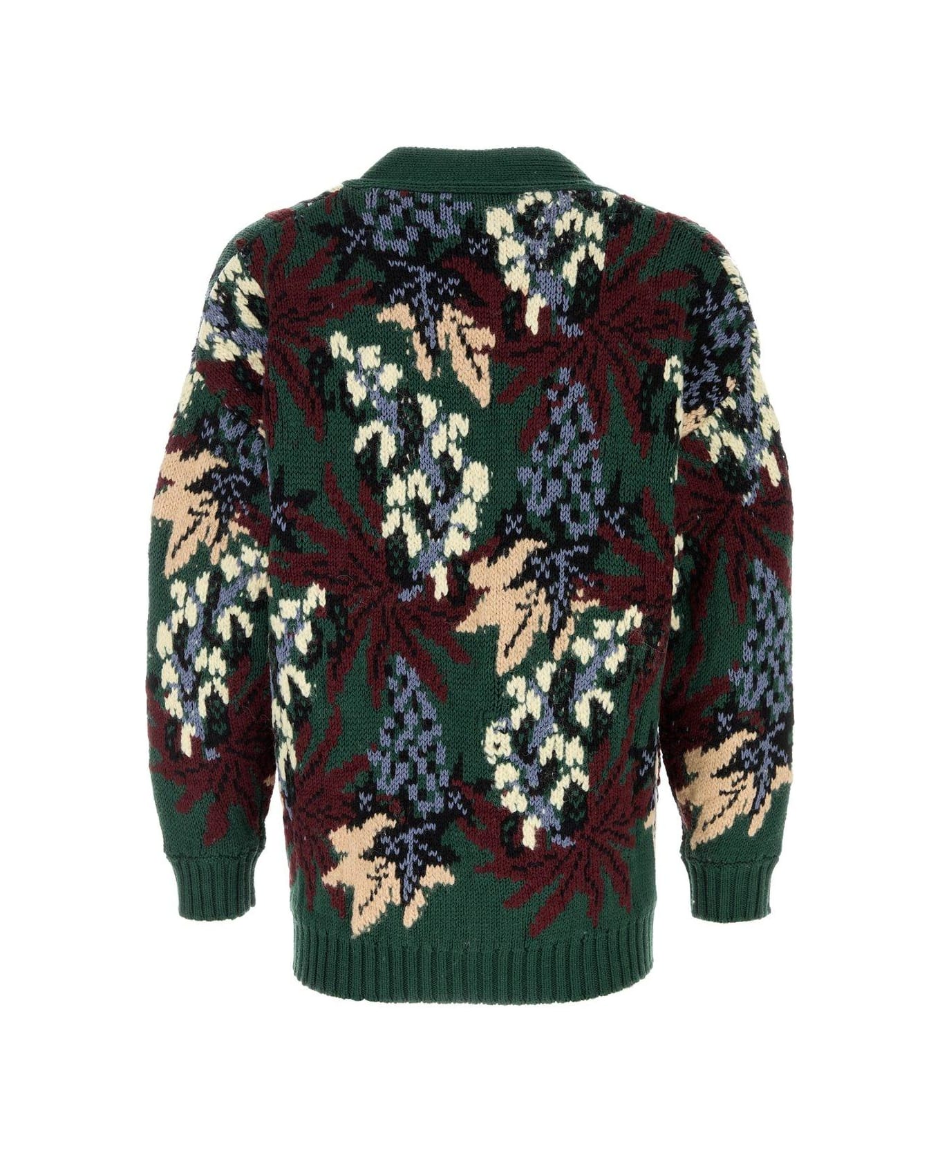Etro V-neck Jacquard Knitted Cardigan - MultiColour