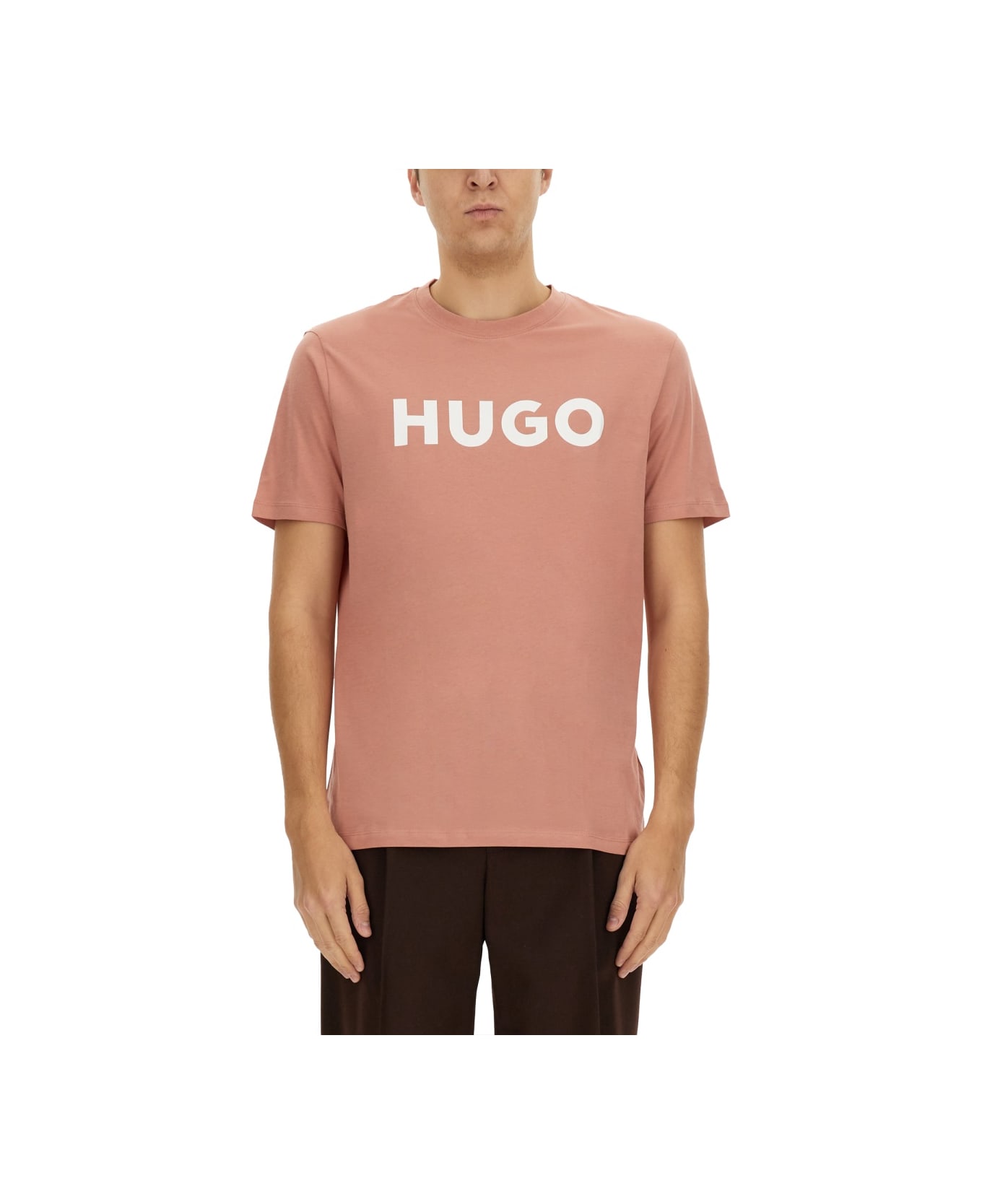 Hugo Boss T-shirt With Logo - PINK