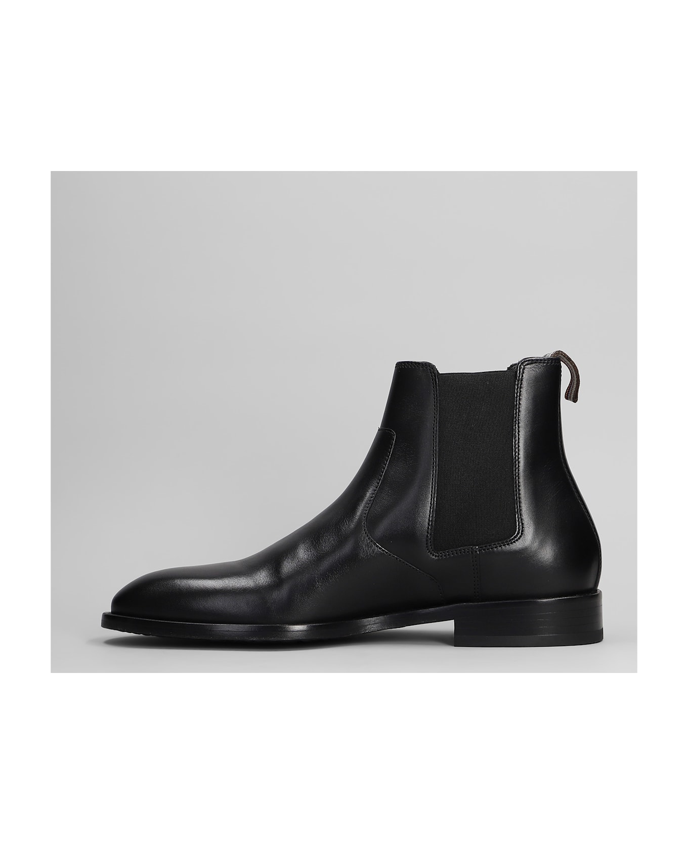 Paul Smith Lawson Ankle Boots In Black Leather - black