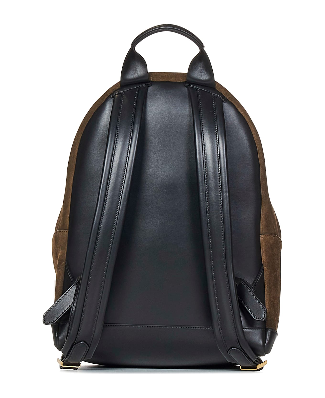 Tom Ford Suede And Smooth Calf Leather Buckley Backpack - Army Green Black