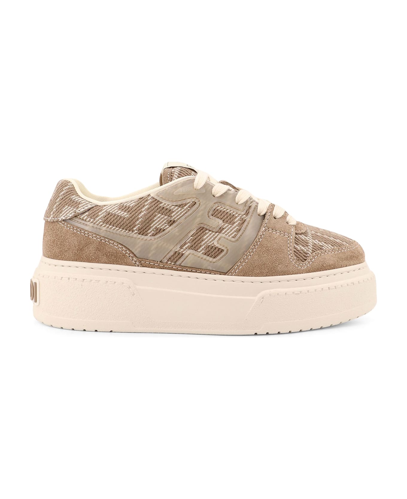 Fendi Match Platform Sneakers - Beige