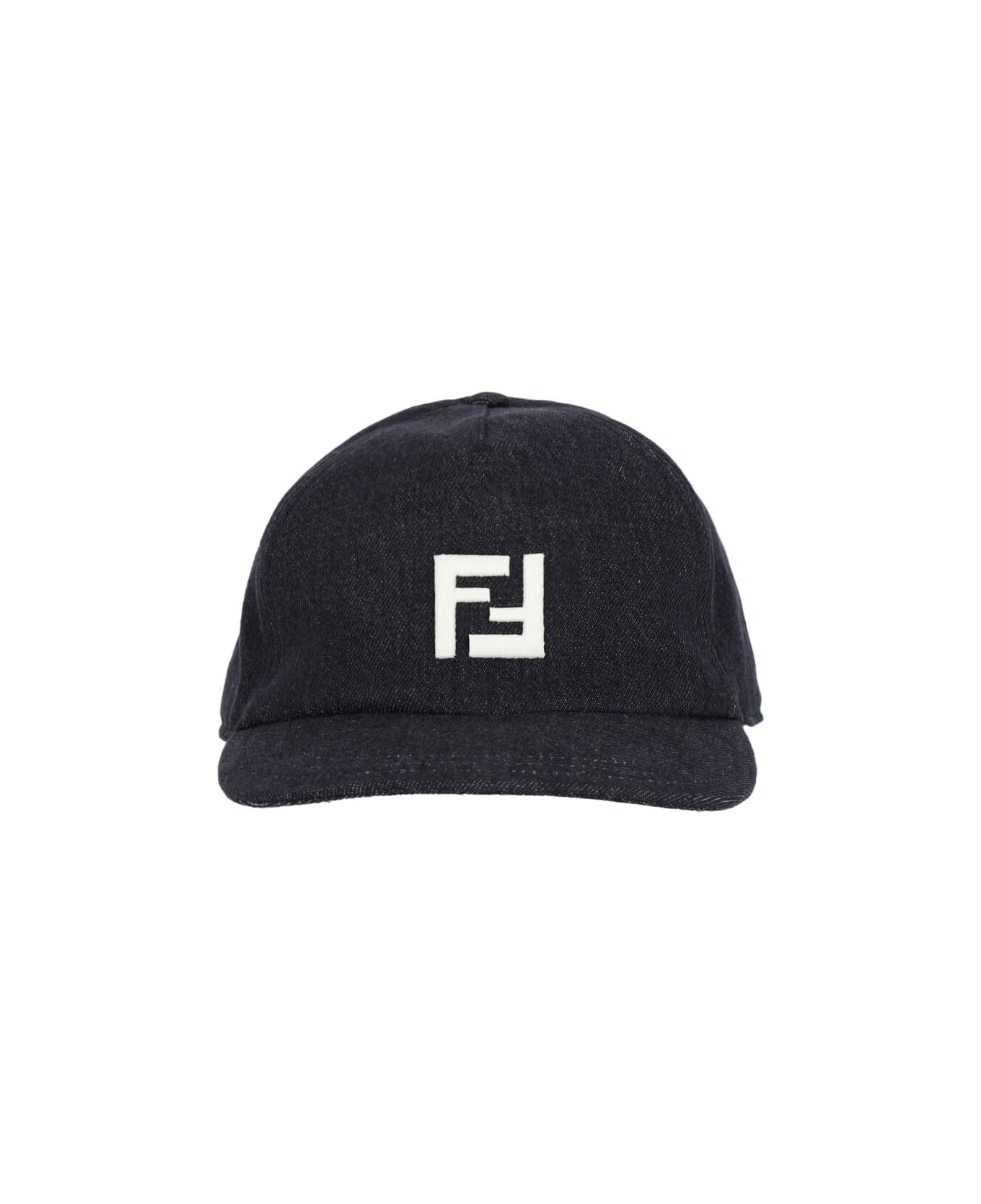 Fendi Logo Baseball Cap - BLACK