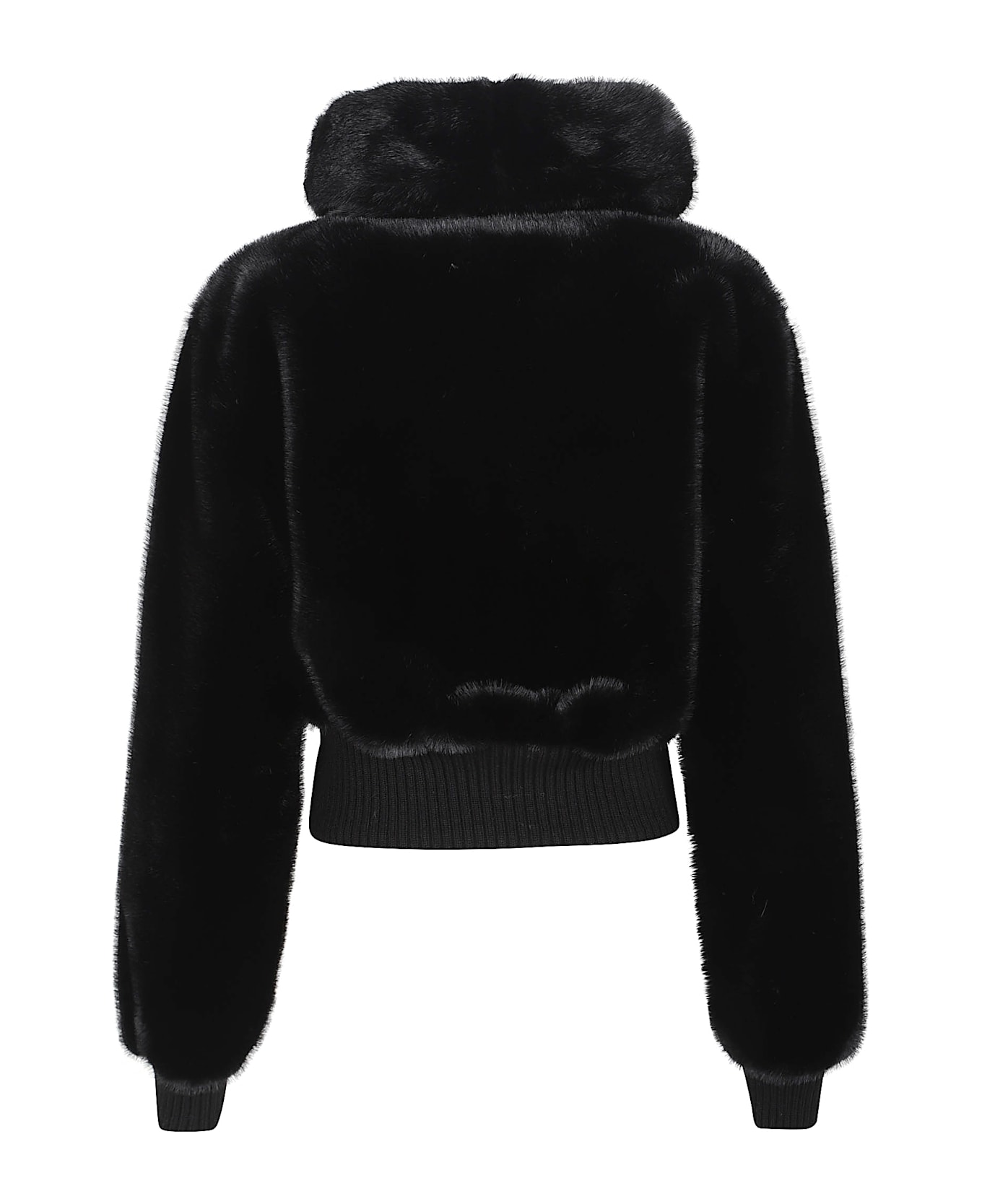 Pinko Bagels Bomber Similpelliccia - Nero Limousine