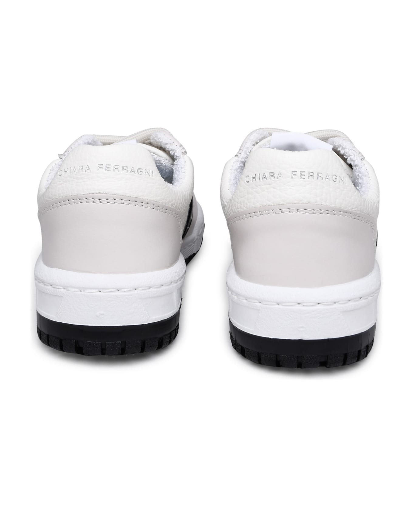 Chiara Ferragni Cf1 White Leather Sneakers - White スニーカー