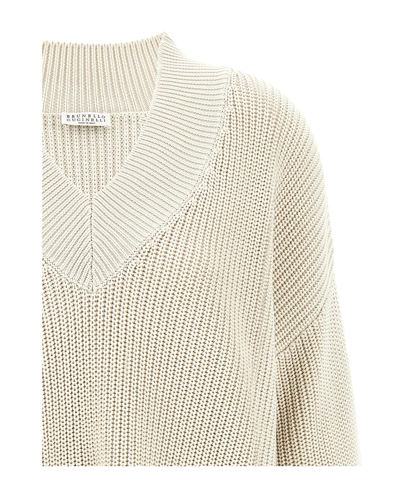 Brunello Cucinelli 'monile' Sweater - Beige