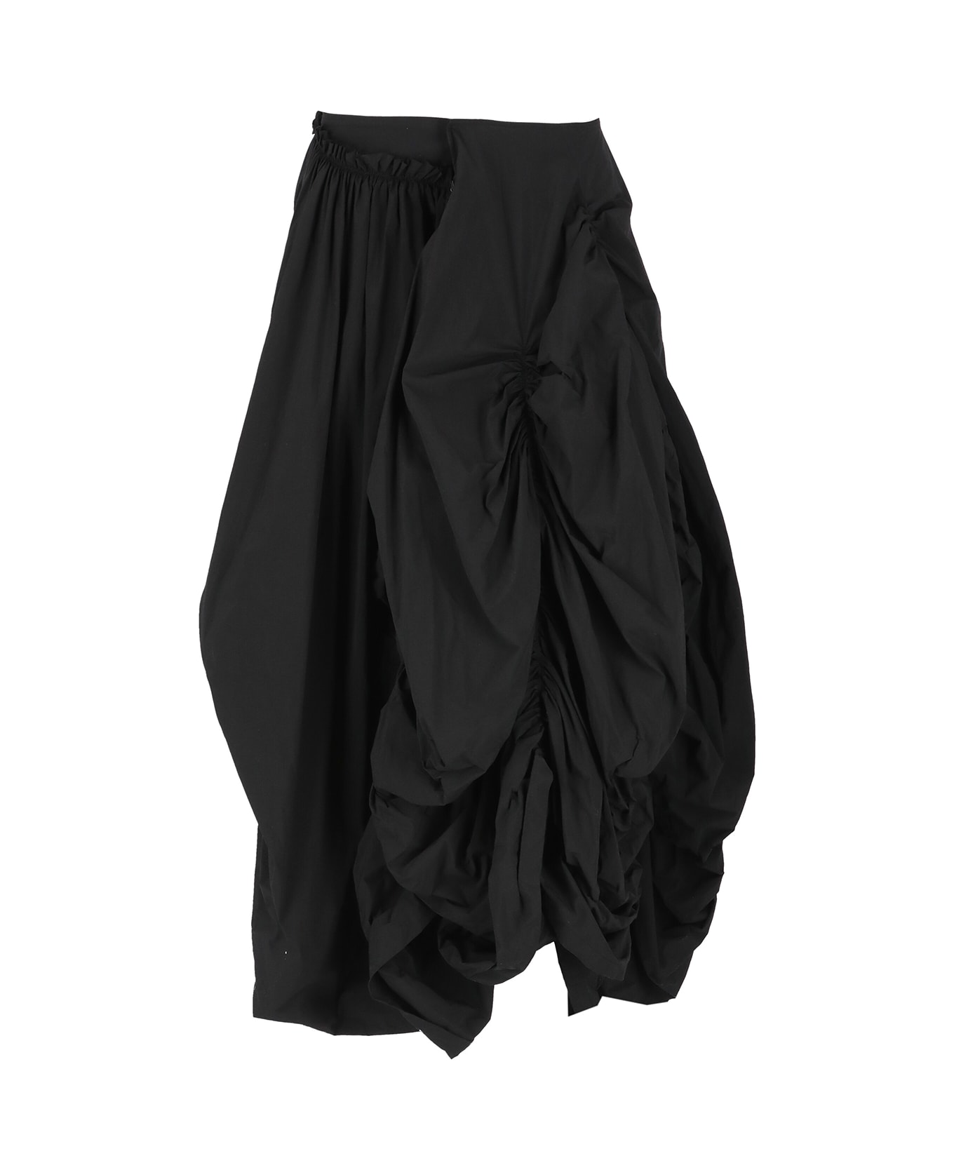 Yohji Yamamoto Draped Skirt - Black