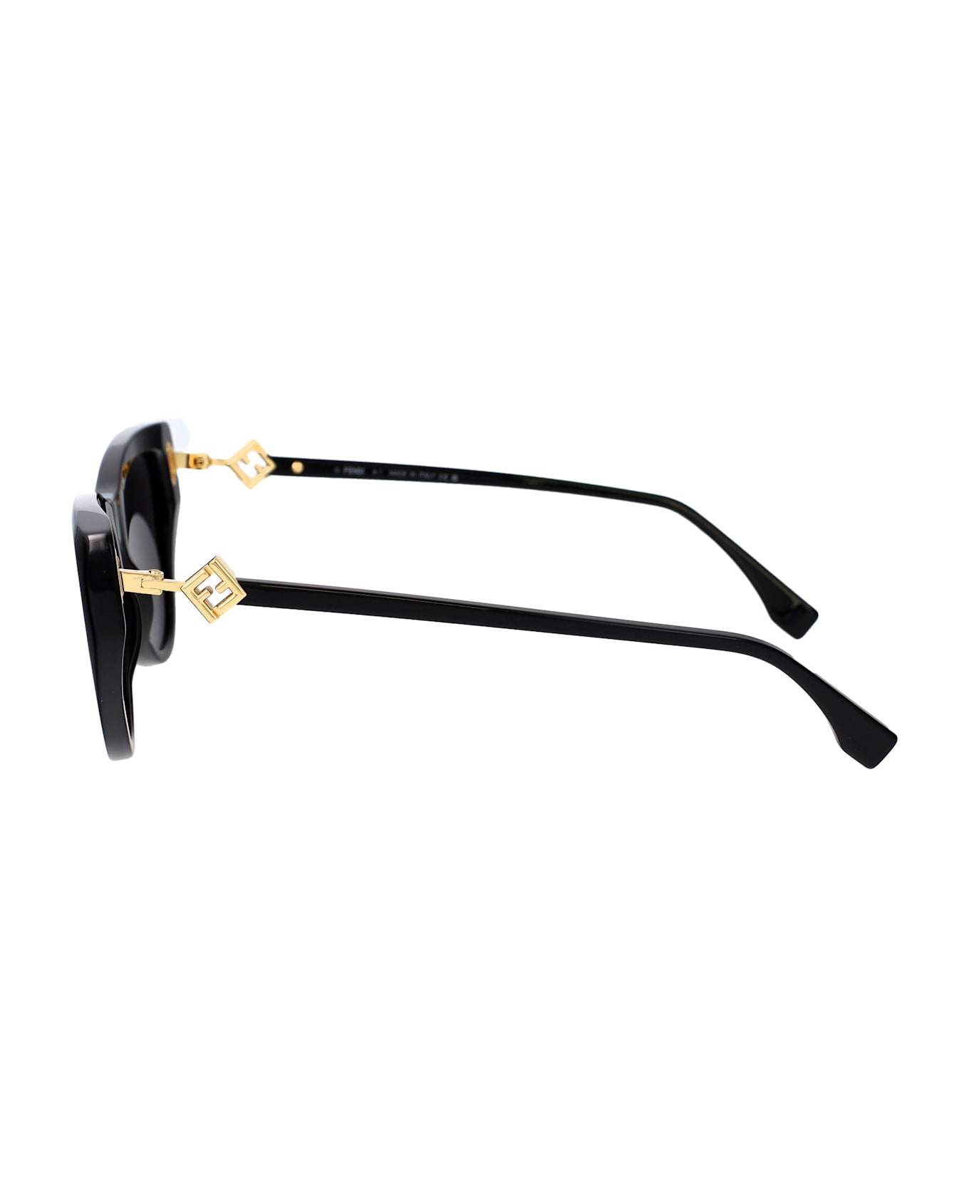 Fendi Eyewear Ff Diamonds Sunglasses - BLACK