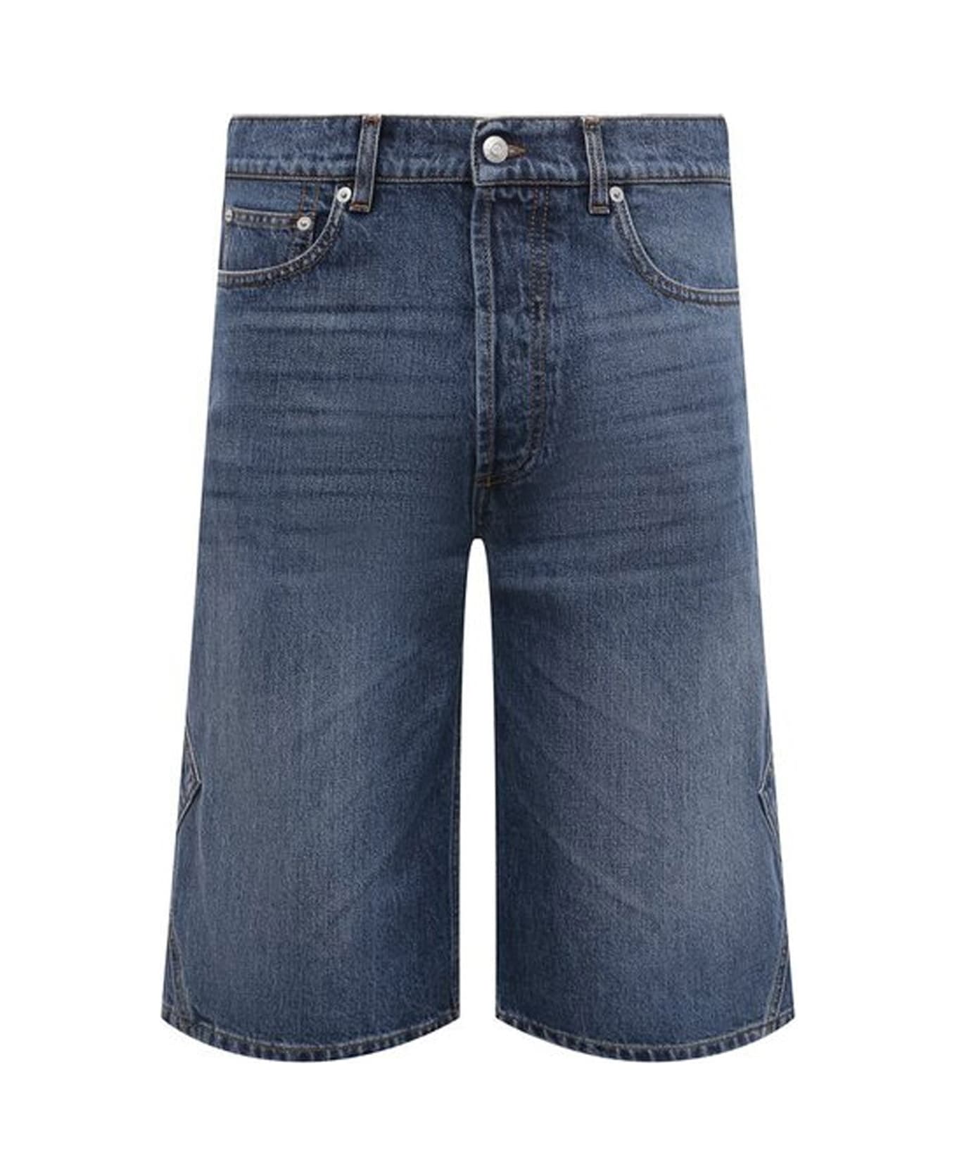 Alexander McQueen Denim Shorts - Blue