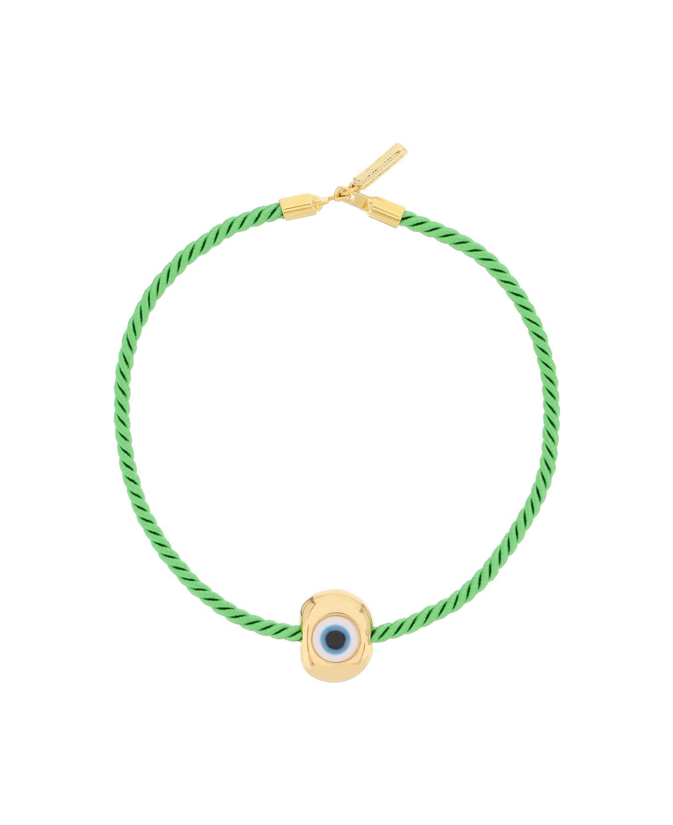 Timeless Pearly Necklace With Charm - GREEN (Green) ネックレス