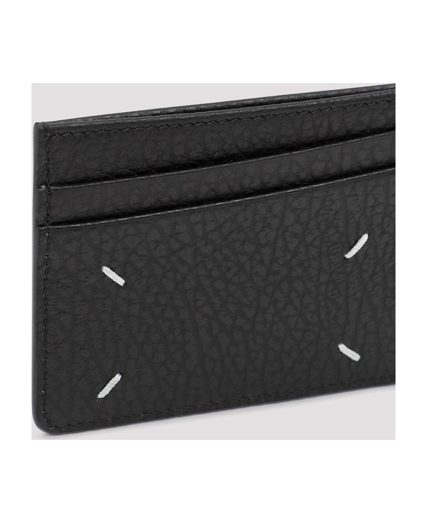 Maison Margiela Leather 6 Card Holder - Black