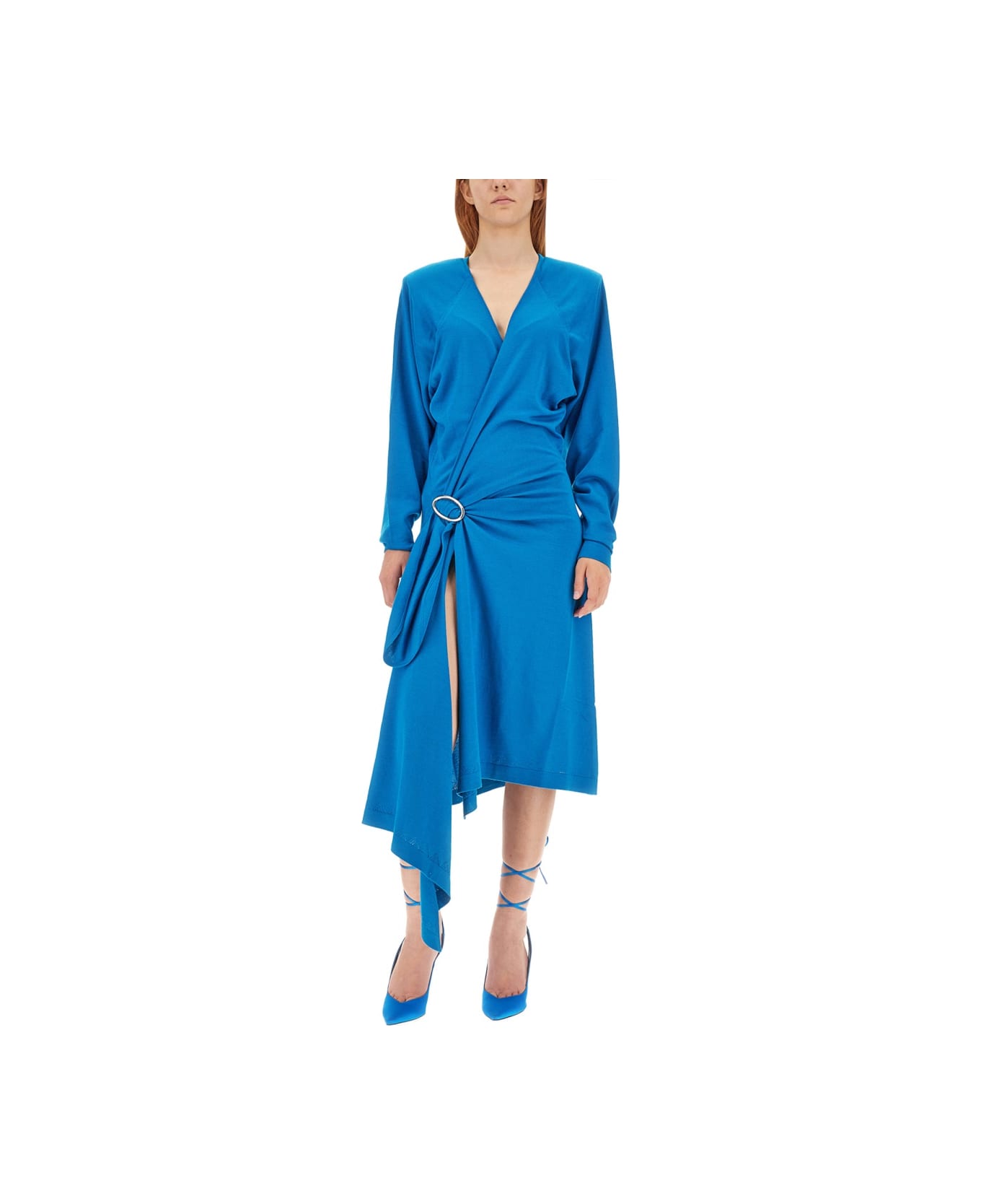 The Attico Atwell Midi Dress - BLUE