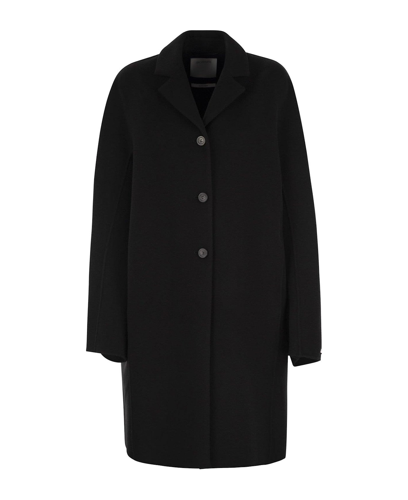 SportMax Single-breasted Mid-length Coat - NERO