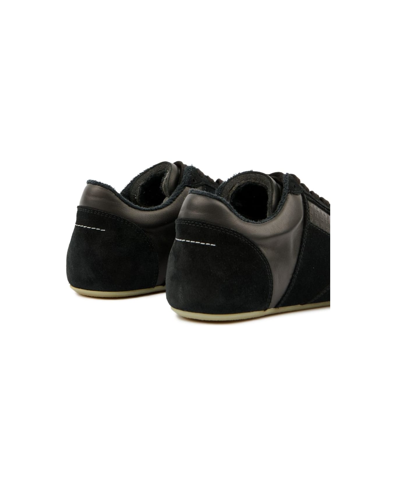 MM6 Maison Margiela Anatomic Leather Sneakers - Black