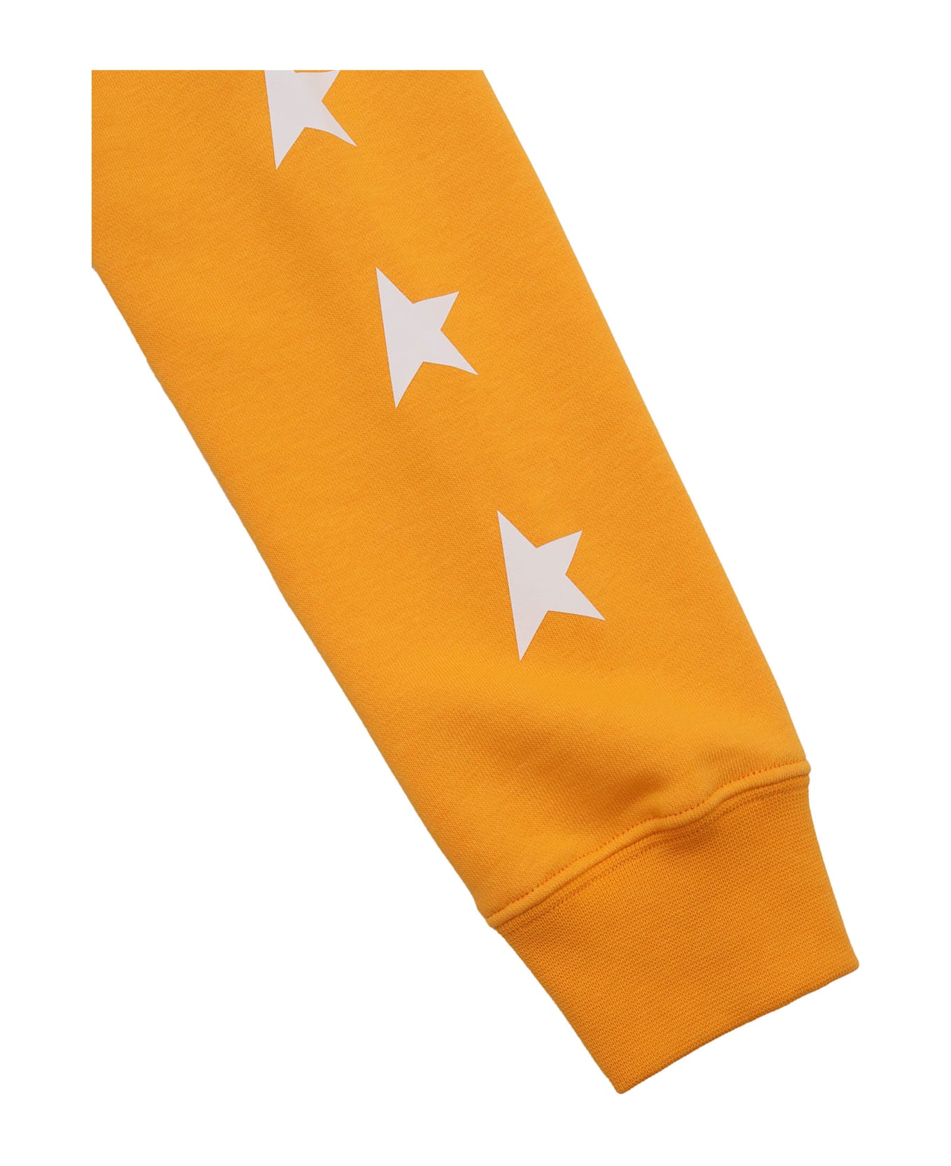 Golden Goose Star/ Boy
s Zipped Hoodie Sweatshirt/ Big Multistar Printed - ORANGE