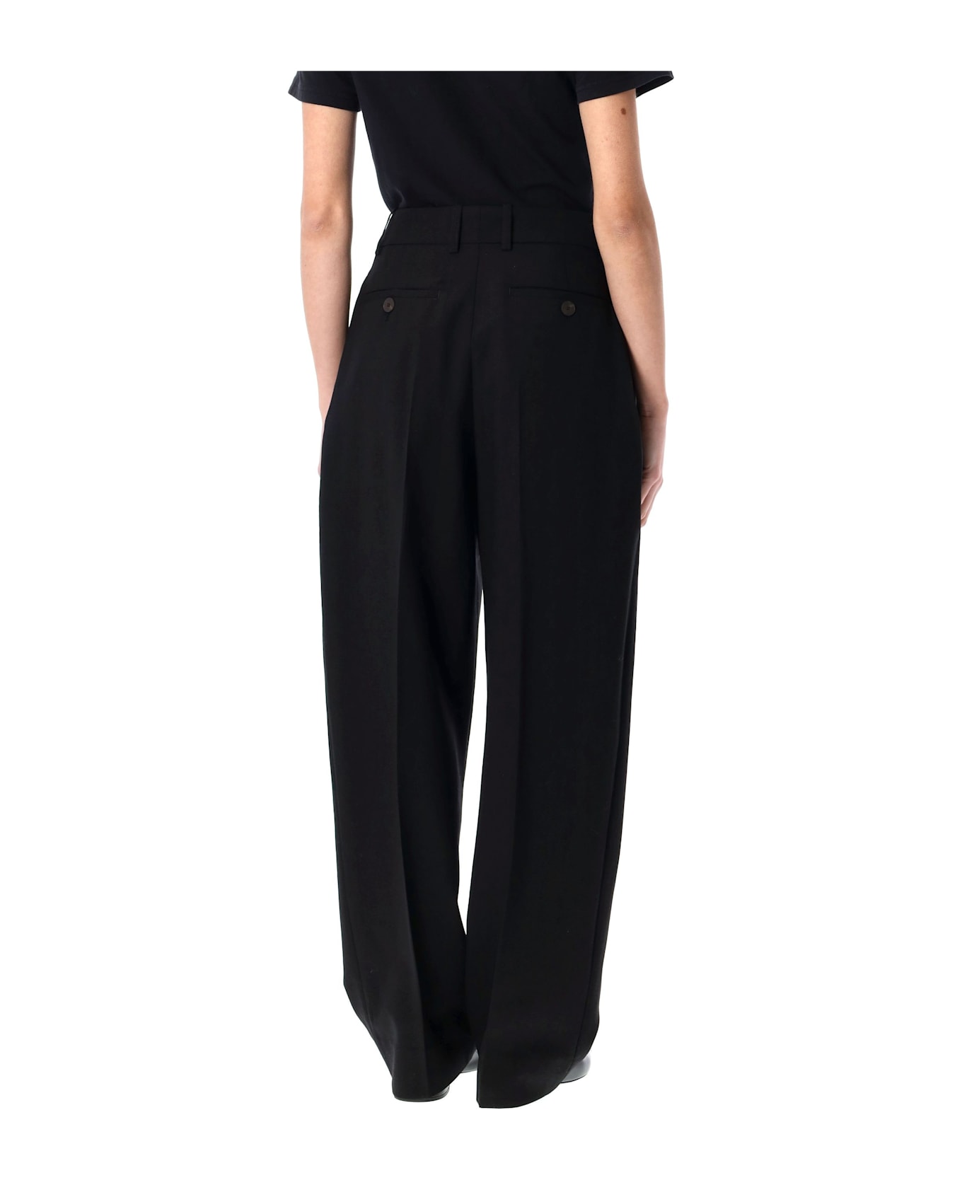 Studio Nicholson Sperro Wool Pants - BLACK