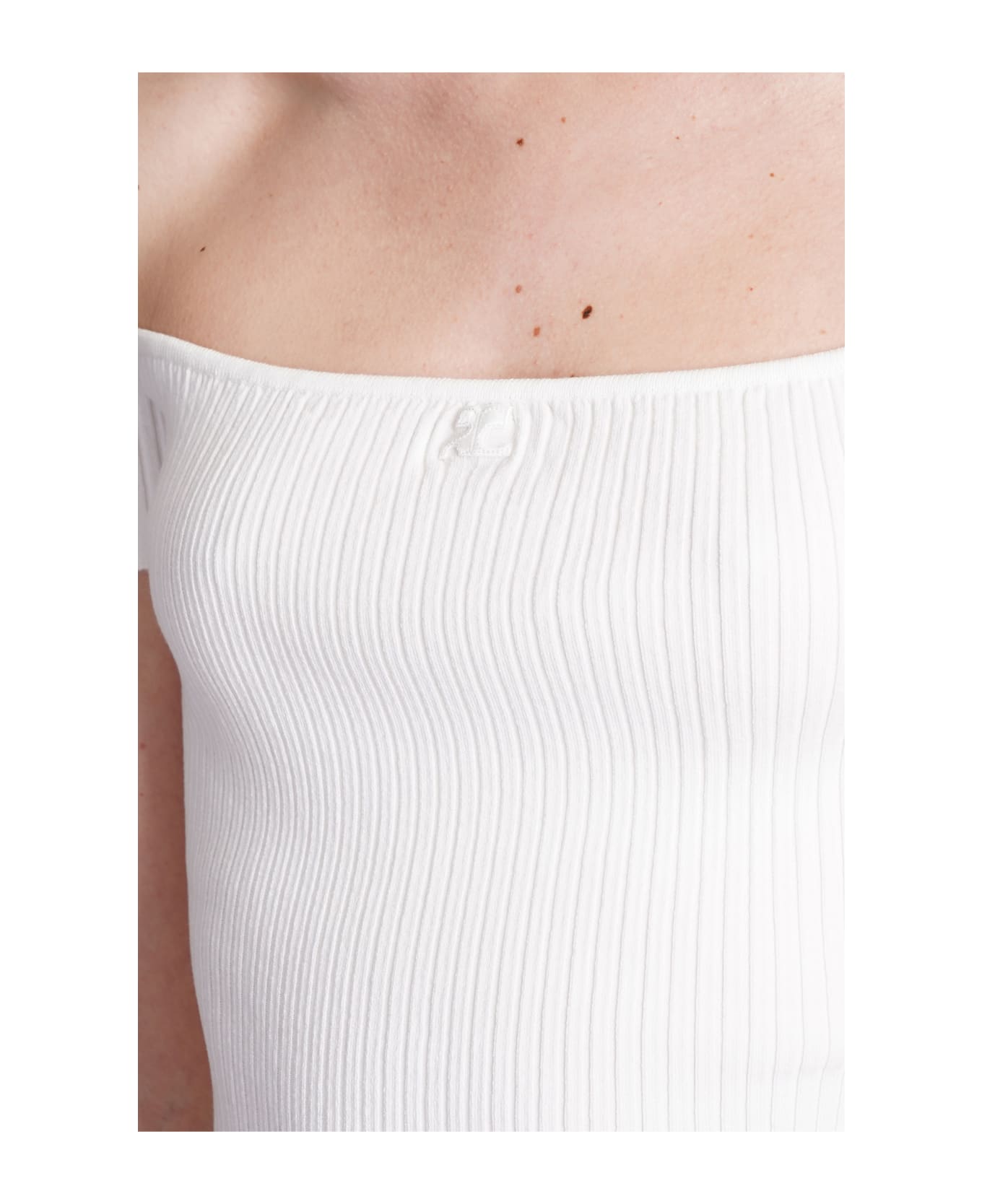 Courrèges Topwear In White Viscose - white トップス