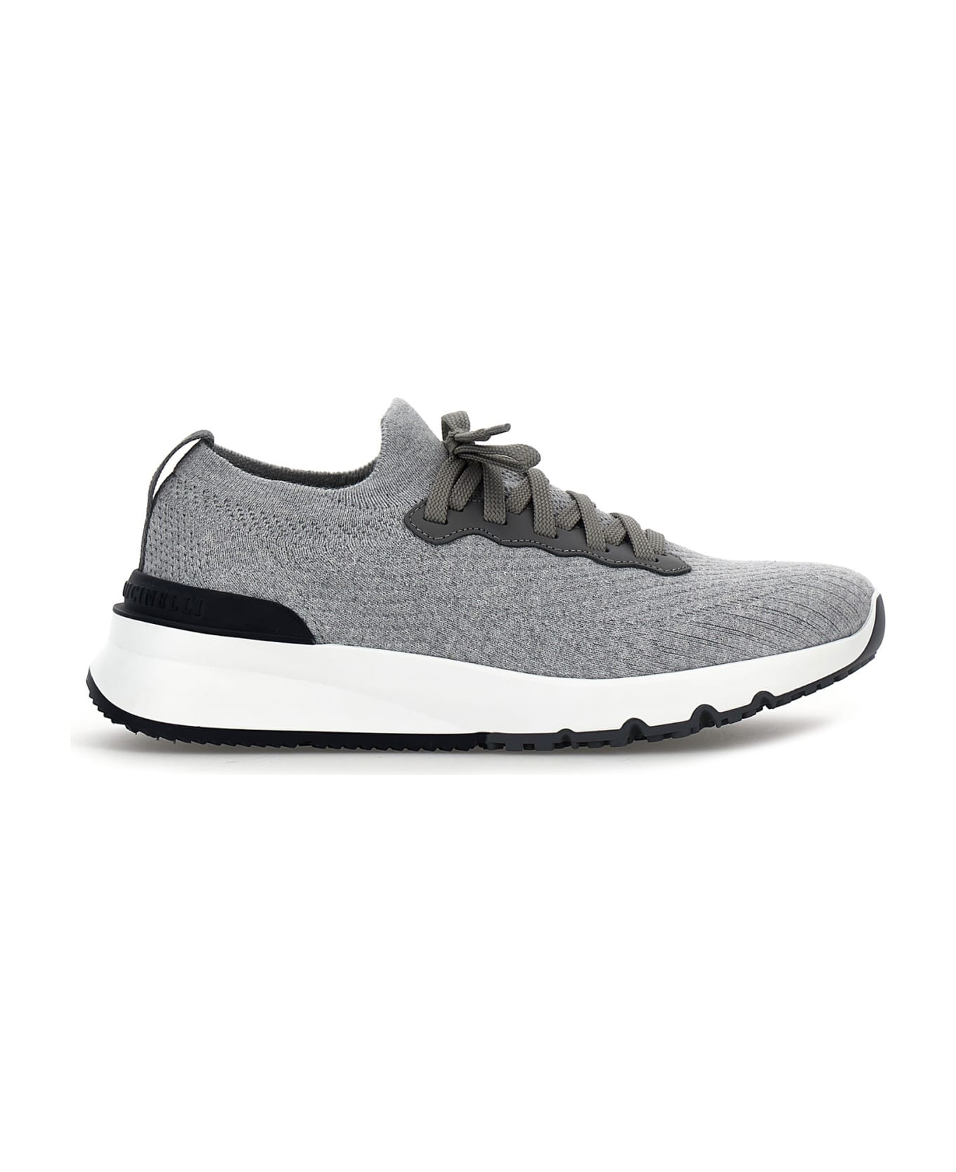 Brunello Cucinelli Knitted Sneakers - Gray