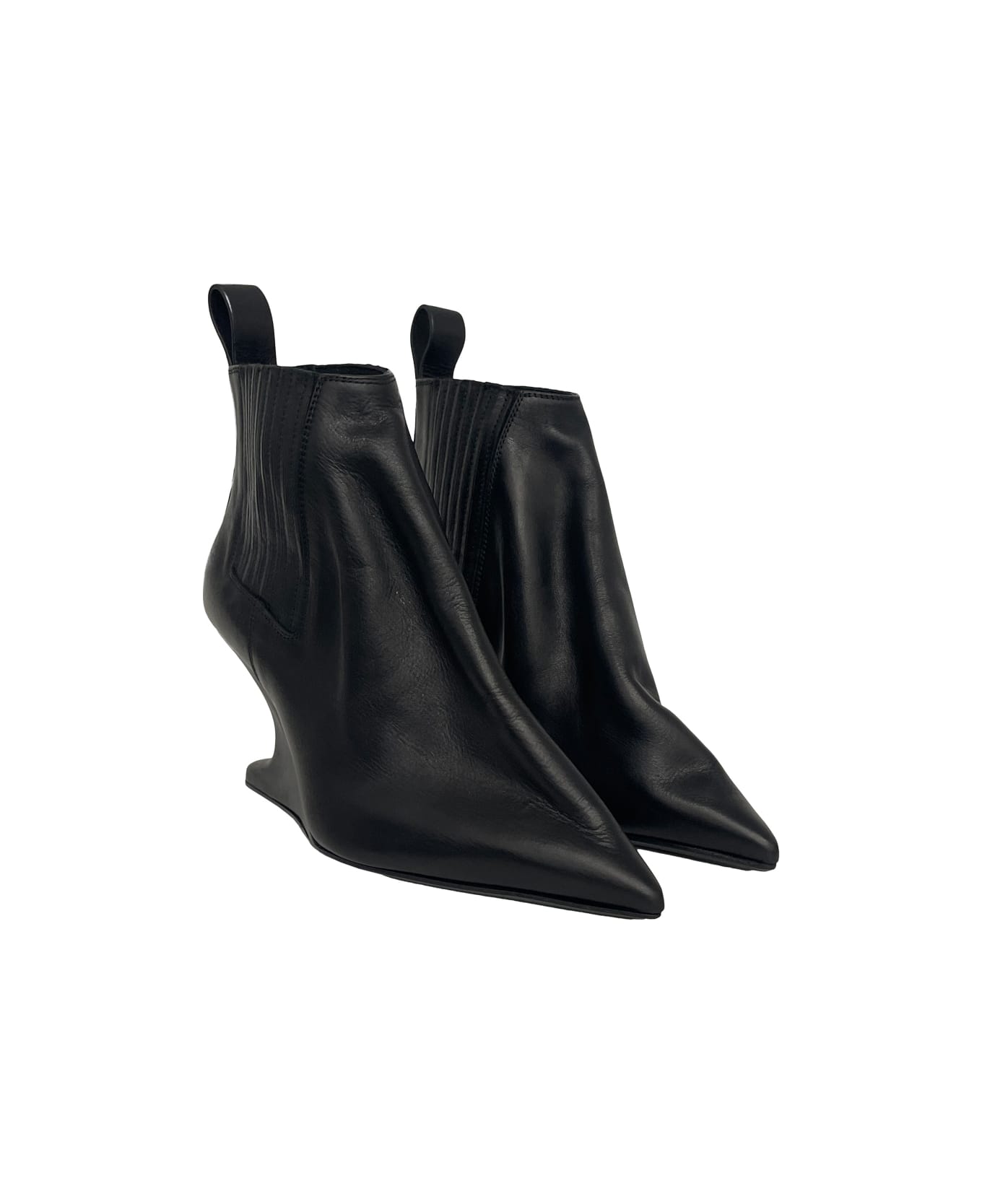 Rick Owens Ankle Taco Boots - Black