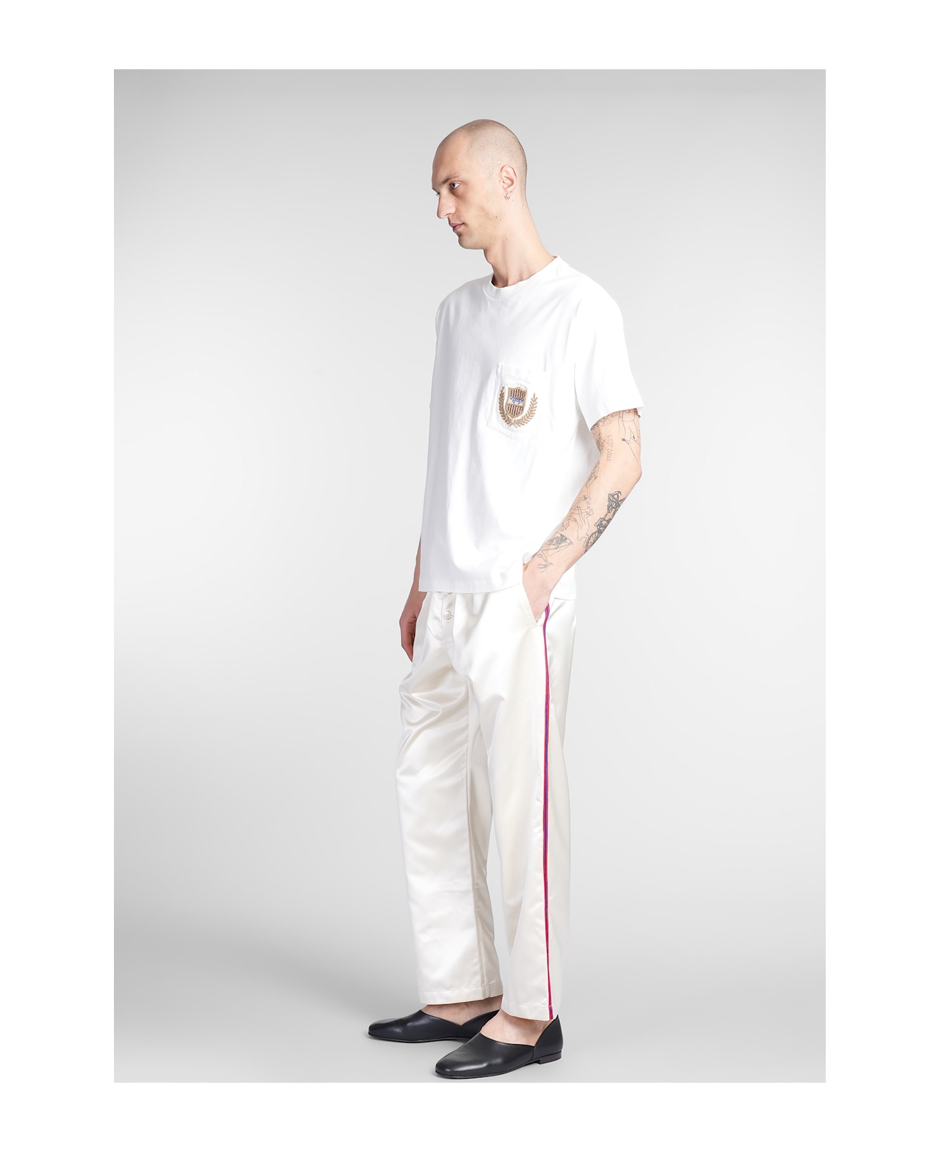 Bode T-shirt In White Cotton - white