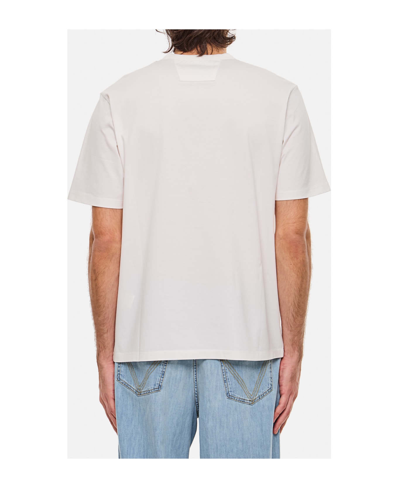 C.P. Company Metropolis Series Mercerized Jersey Logo Print T-shirt - White シャツ
