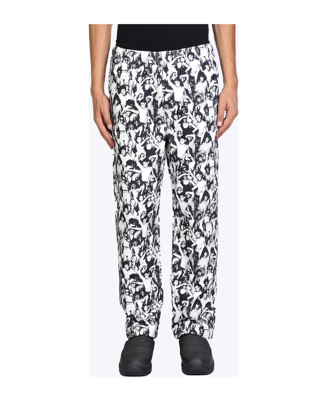 Stussy Mob Beach Pant Black And White Allover Printed Canvas Pant