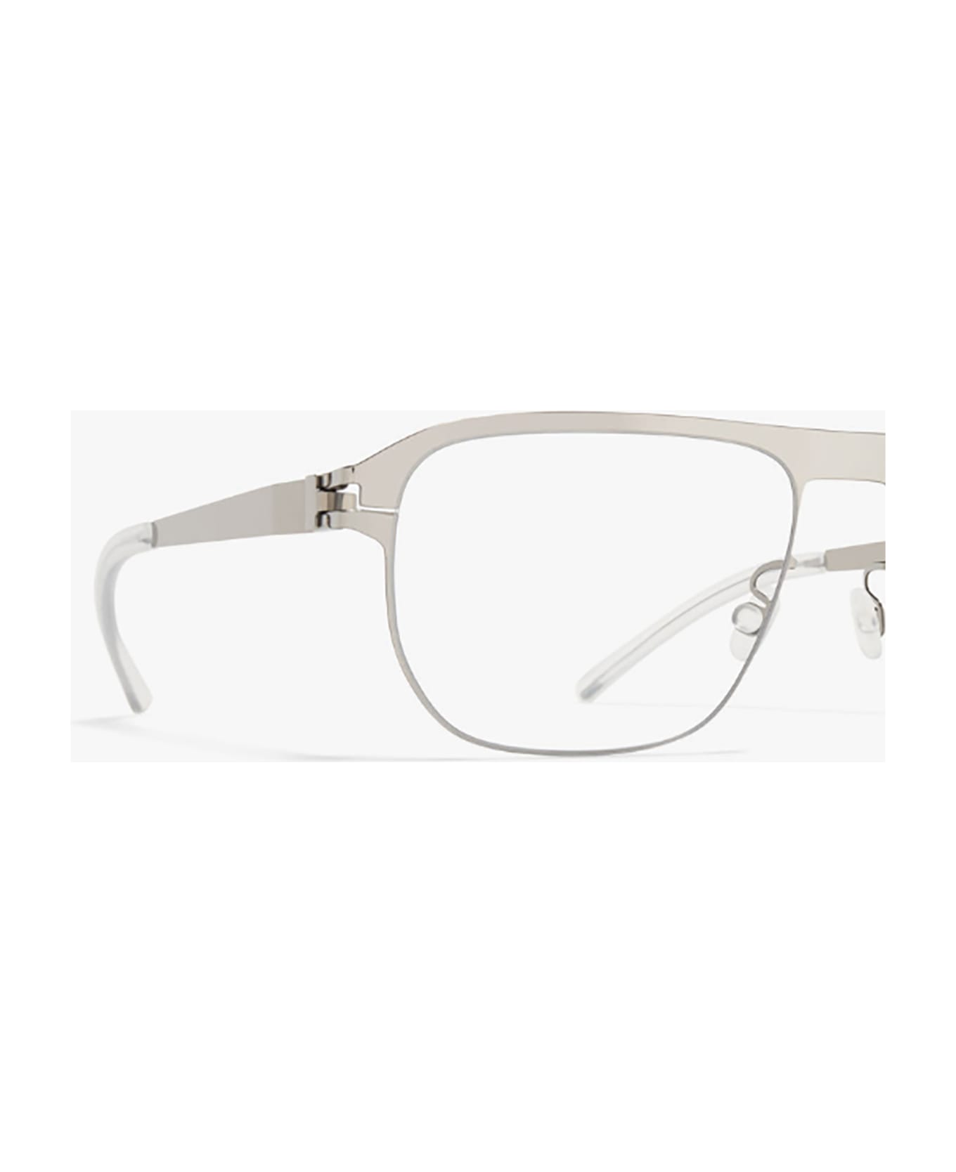 Mykita LORENZO Eyewear - Shiny Silver Clear