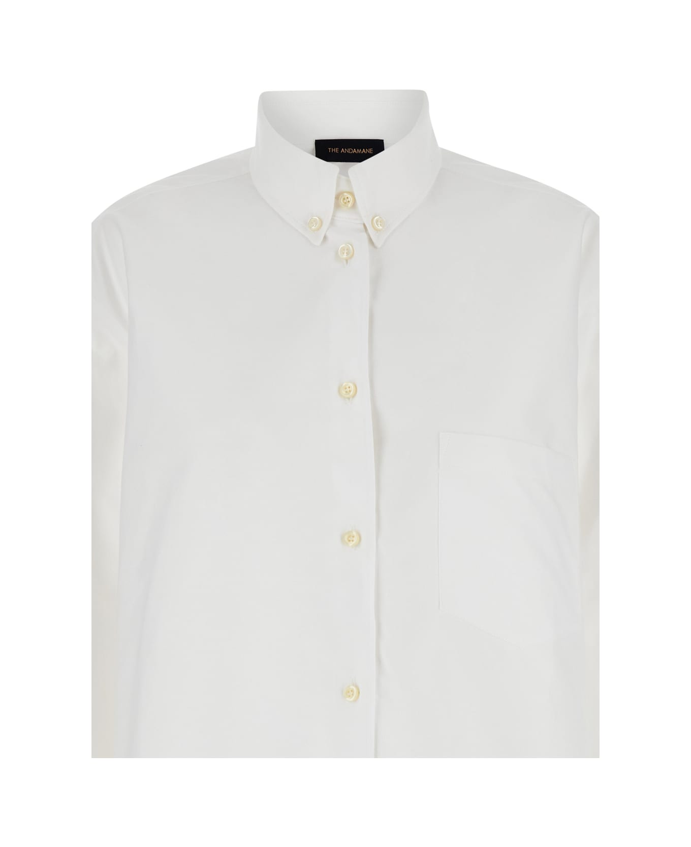 The Andamane White Shirt With Buttons In Cotton Blend Woman - White