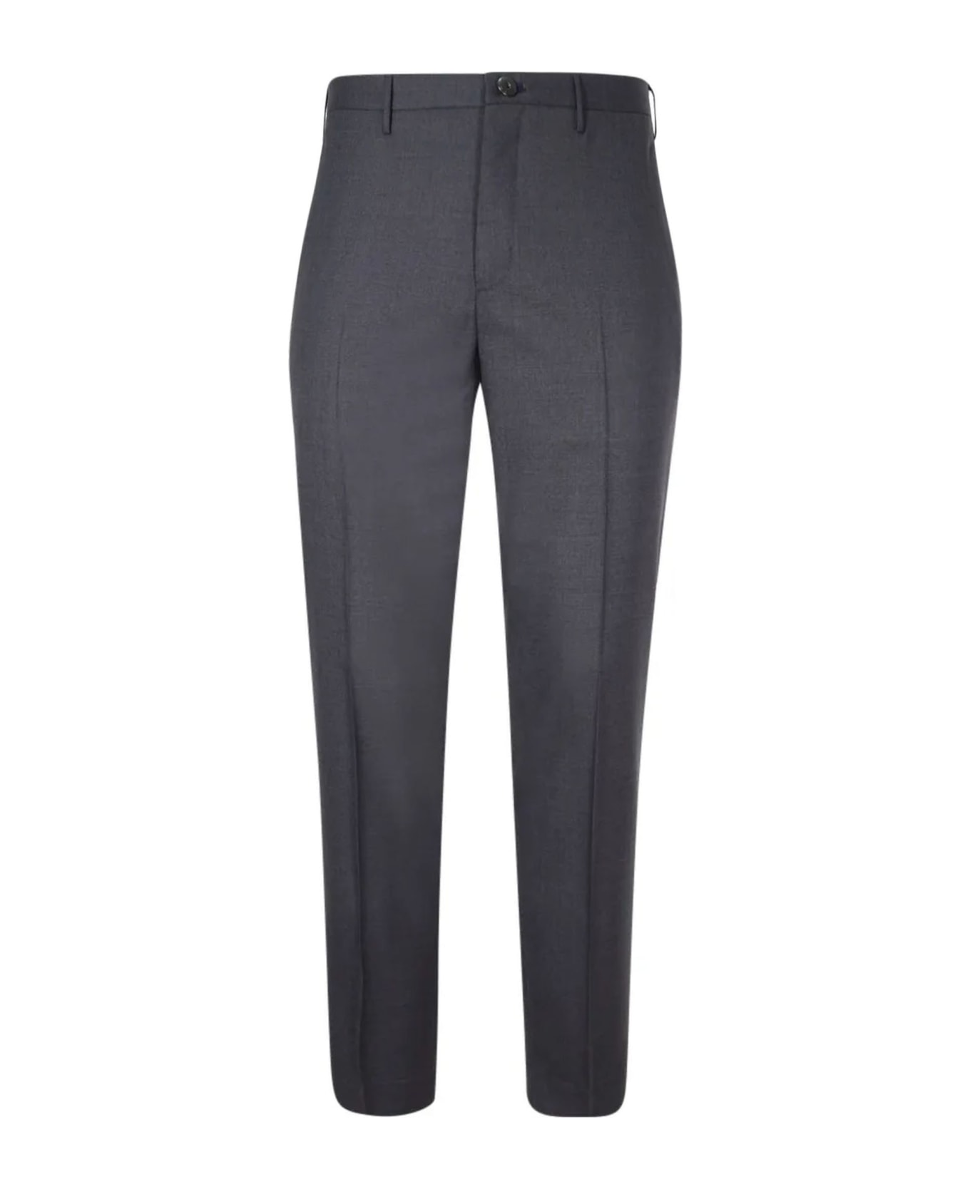 Incotex Dark Grey Virgin Wool Chino Trousers - Grey