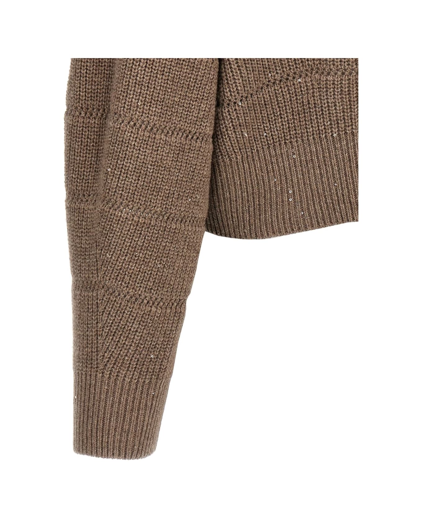 Brunello Cucinelli Ribbed Cardigan - Brown