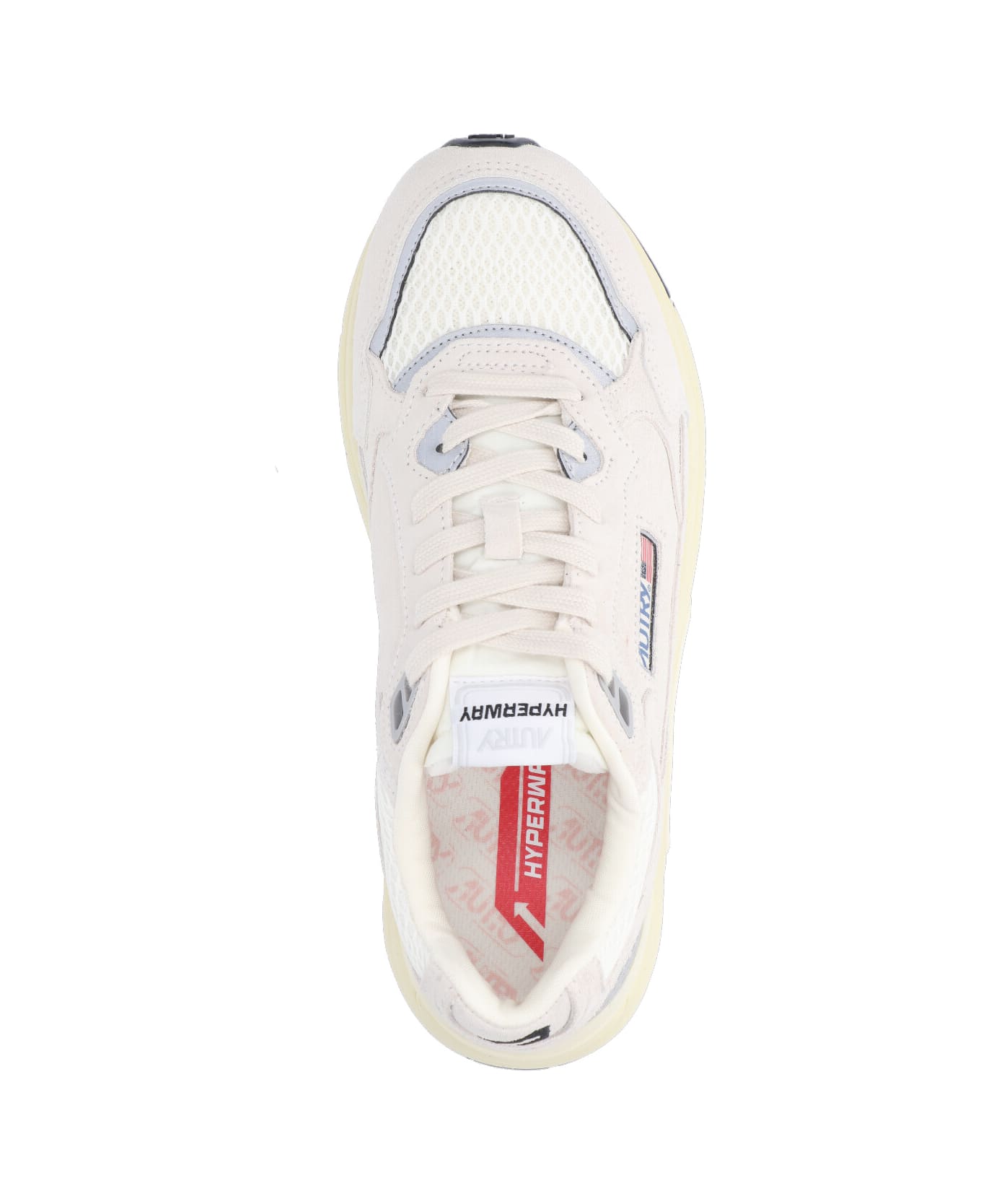 Autry 'hyperway' Sneakers - Wht/silv