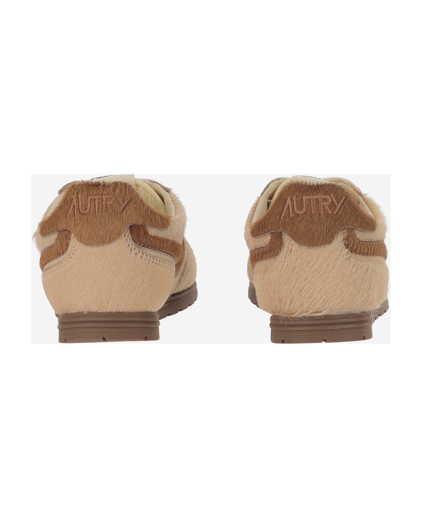 Autry Windspin Leather Sneakers - Brown