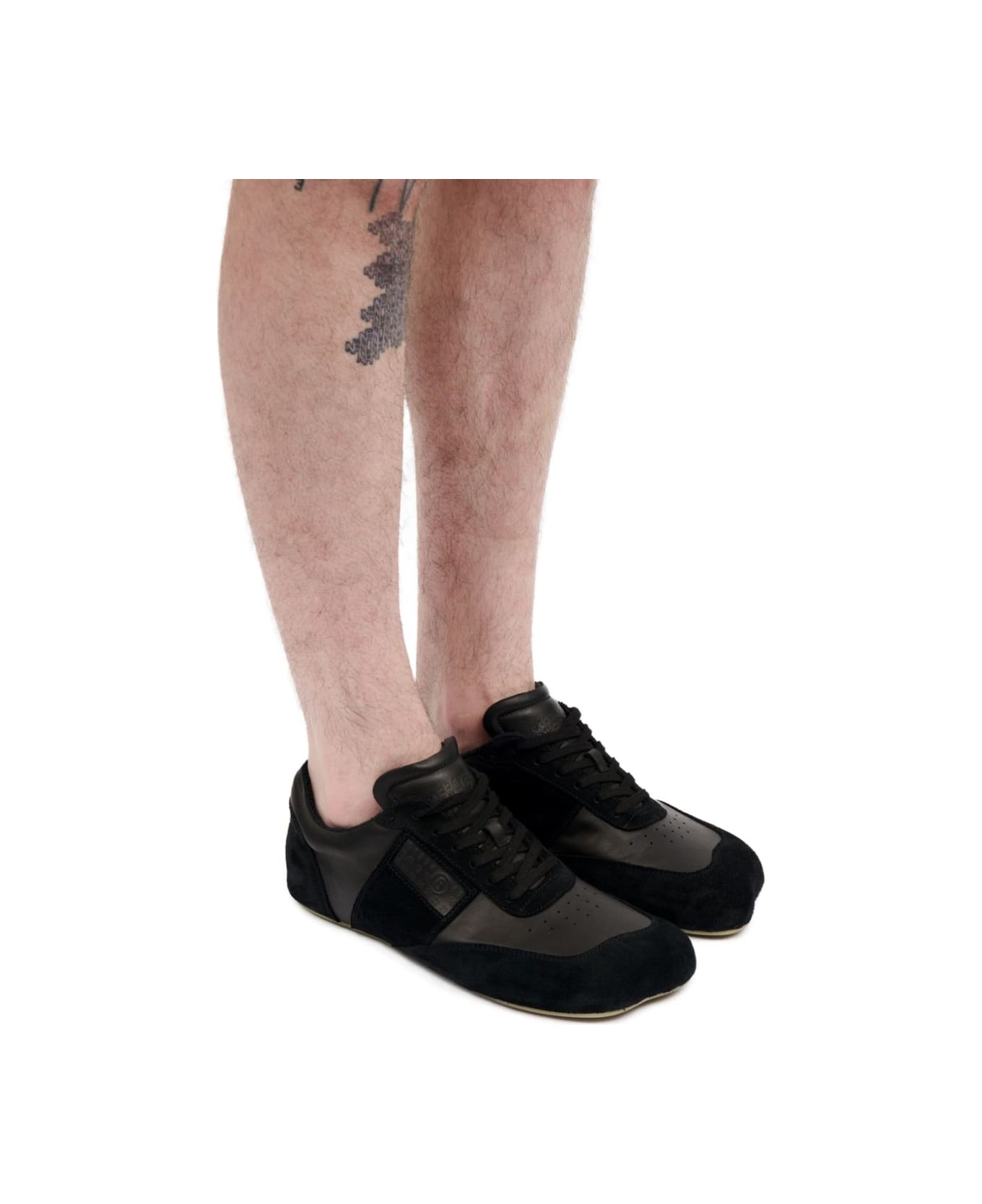 MM6 Maison Margiela Anatomic Leather Sneakers - Black
