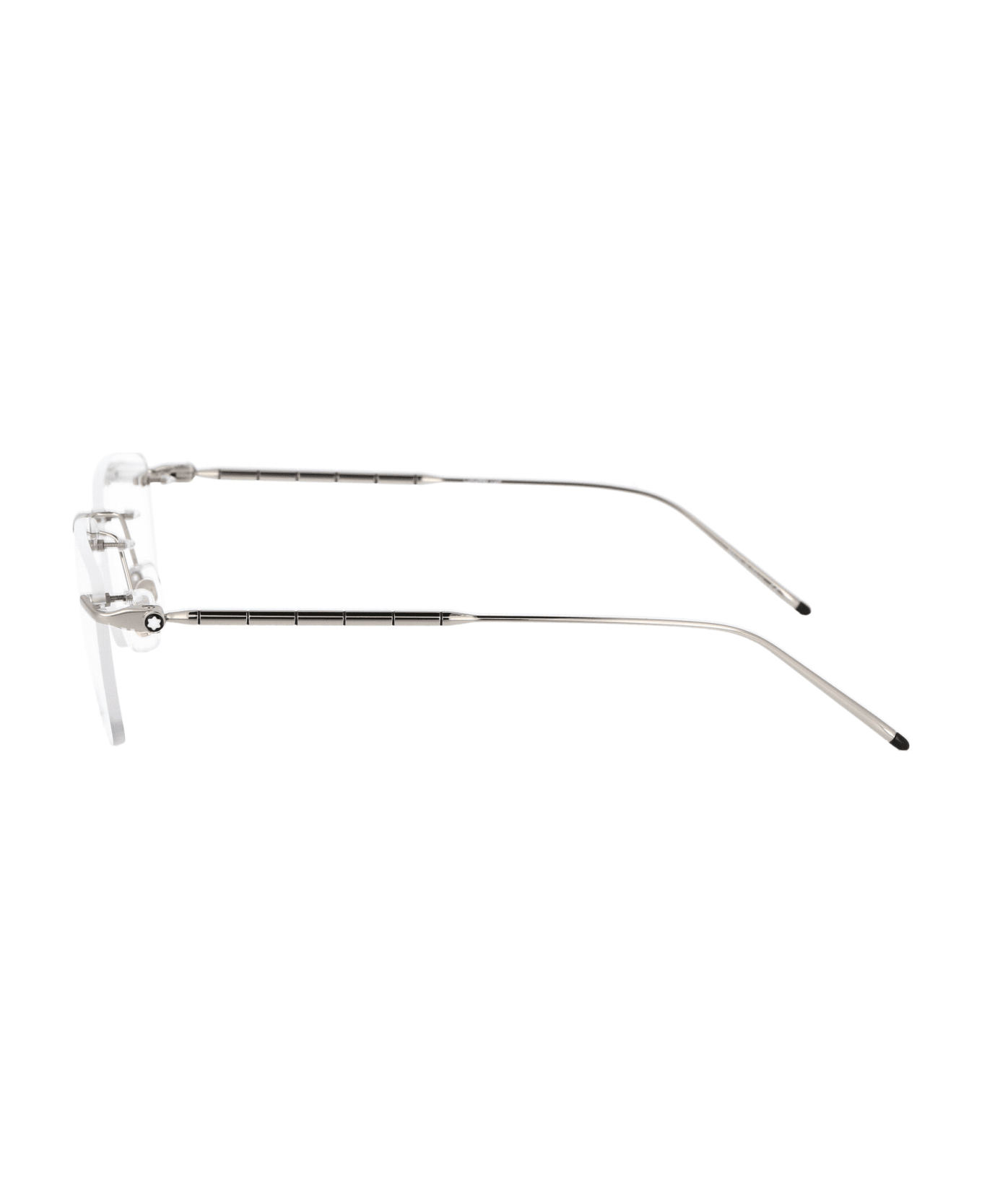 Montblanc Mb0215o Glasses - 002 SILVER SILVER TRANSPARENT