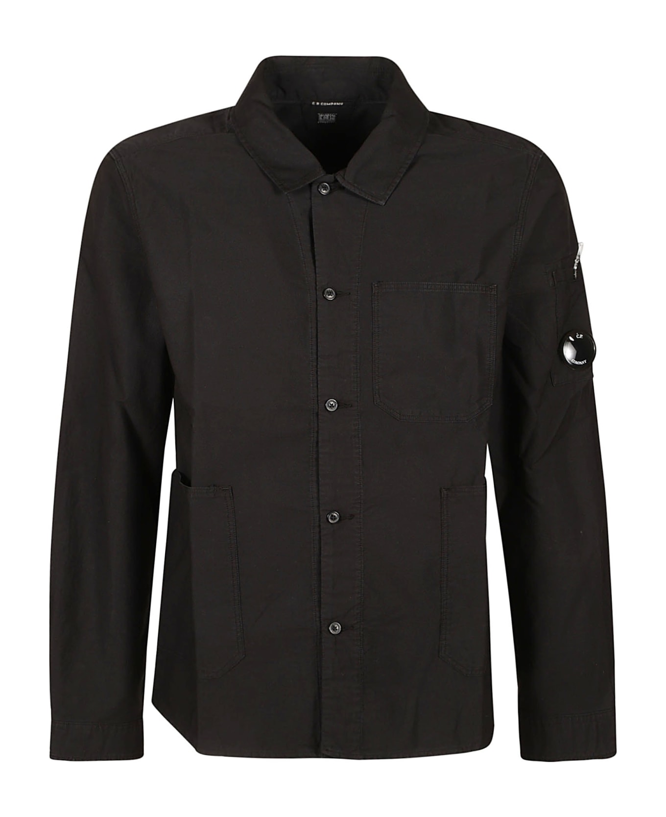 C.P. Company Ottoman Long-sleeved Shirt - Black シャツ